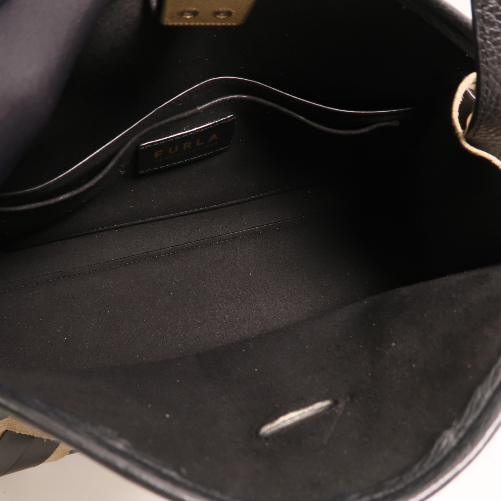 Furla 牛皮皮革Shoulder Bag金扣肩背袋
