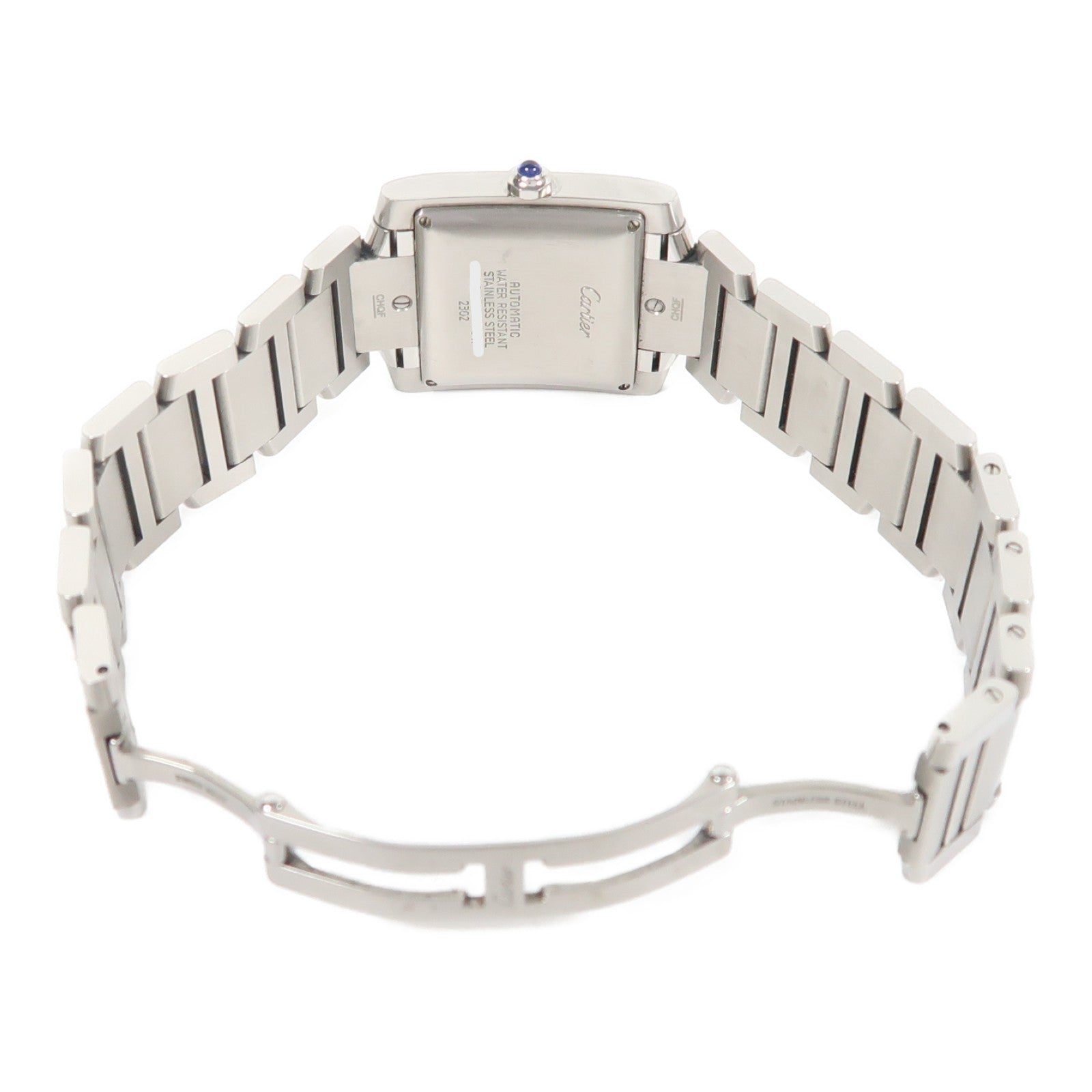 CARTIER Tank Francaise不鏽鋼手錶自動機芯銀色