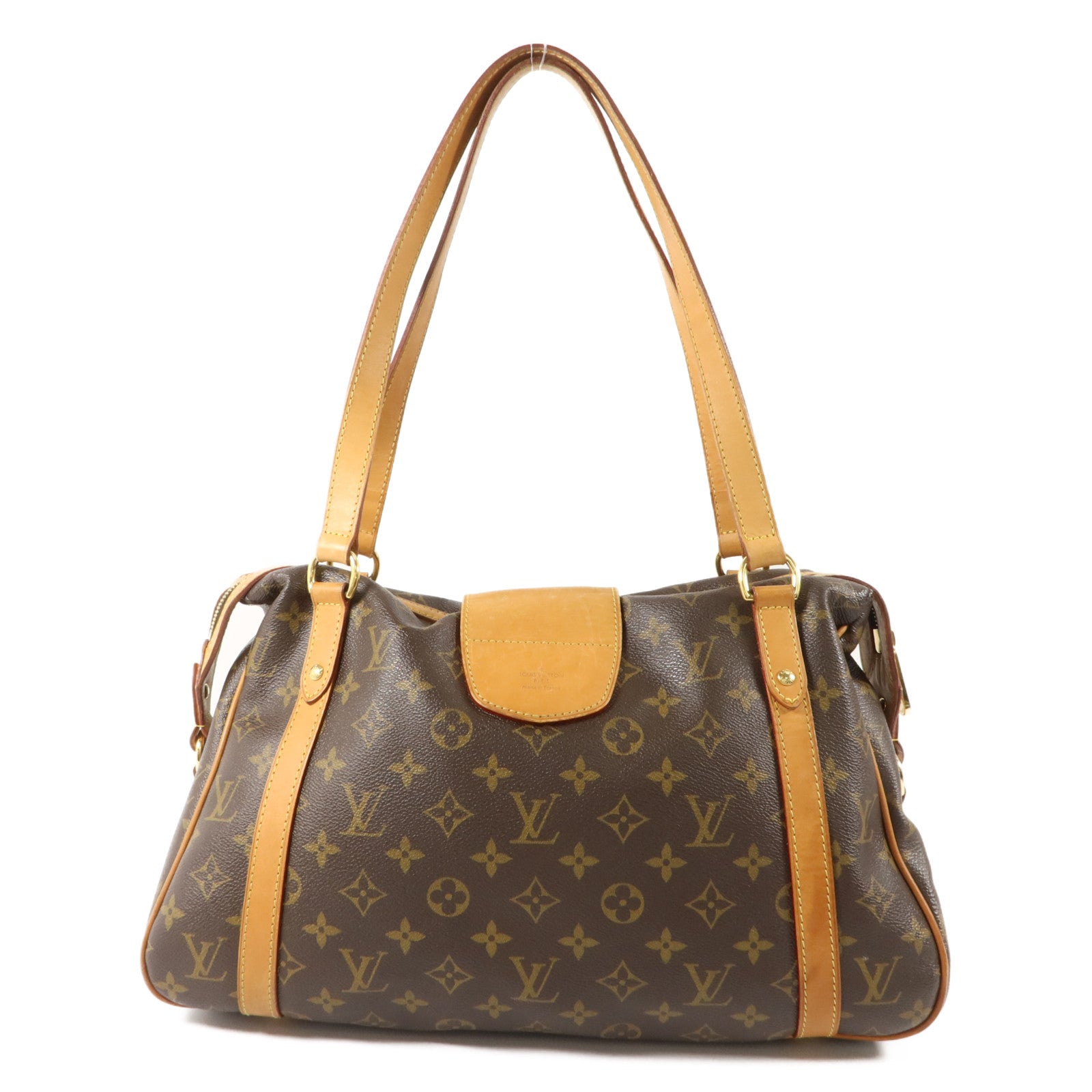 LOUIS VUITTON Monogram Stresa PM肩背袋棕色