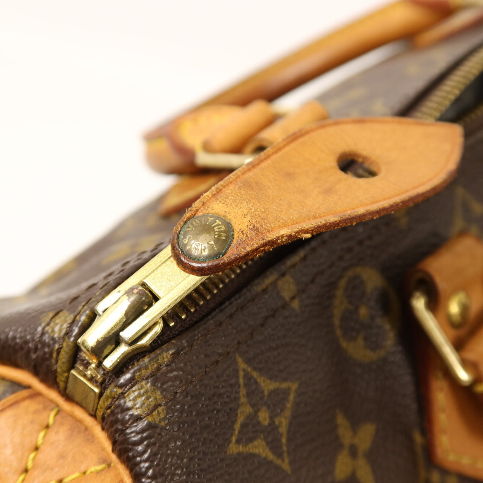 LOUIS VUITTON Monogram Speedy 30金扣手挽袋