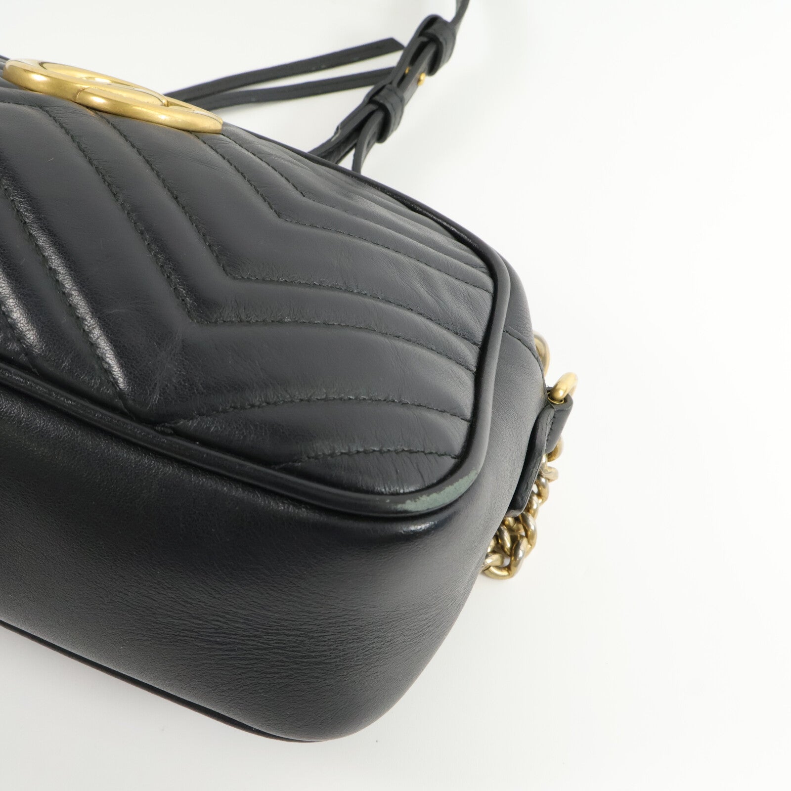 GUCCI 牛皮皮革GG Marmont Small肩背袋