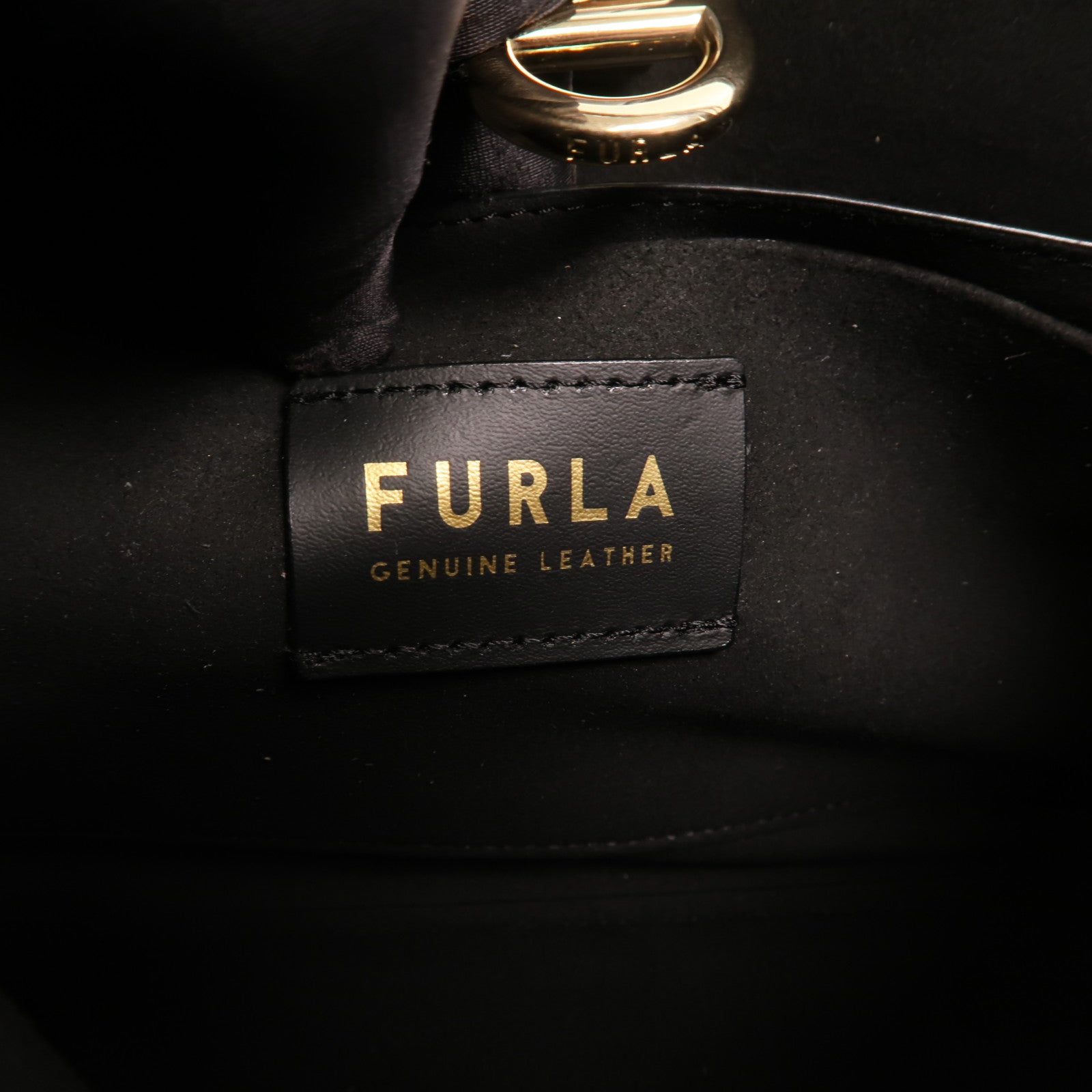 Furla 牛皮皮革Shoulder Bag金扣肩背袋