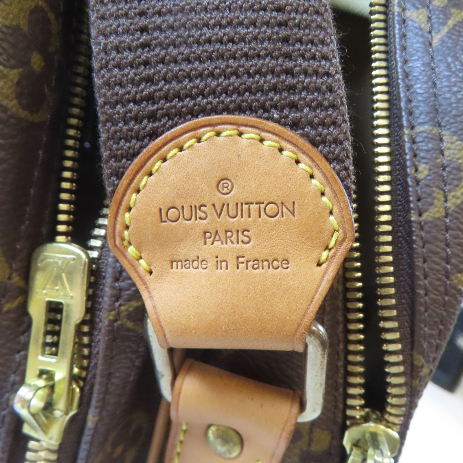 LOUIS VUITTON Monogram Reporter GM金扣肩背袋啡色