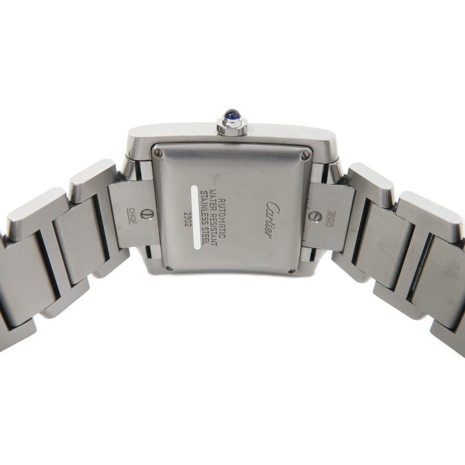 CARTIER Tank Francaise不鏽鋼手錶自動機芯銀色