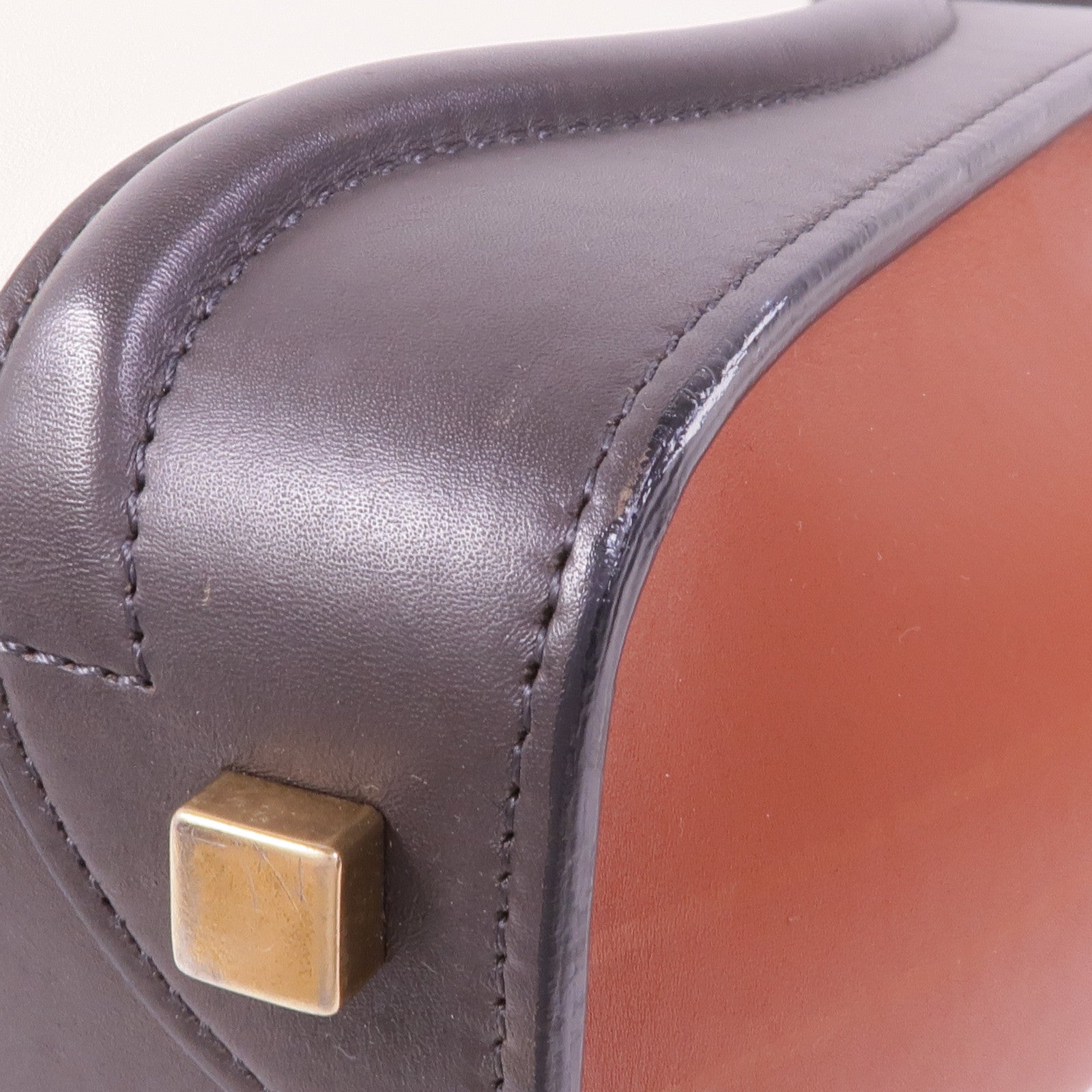 CELINE 牛皮皮革Micro Luggage金扣手挽袋