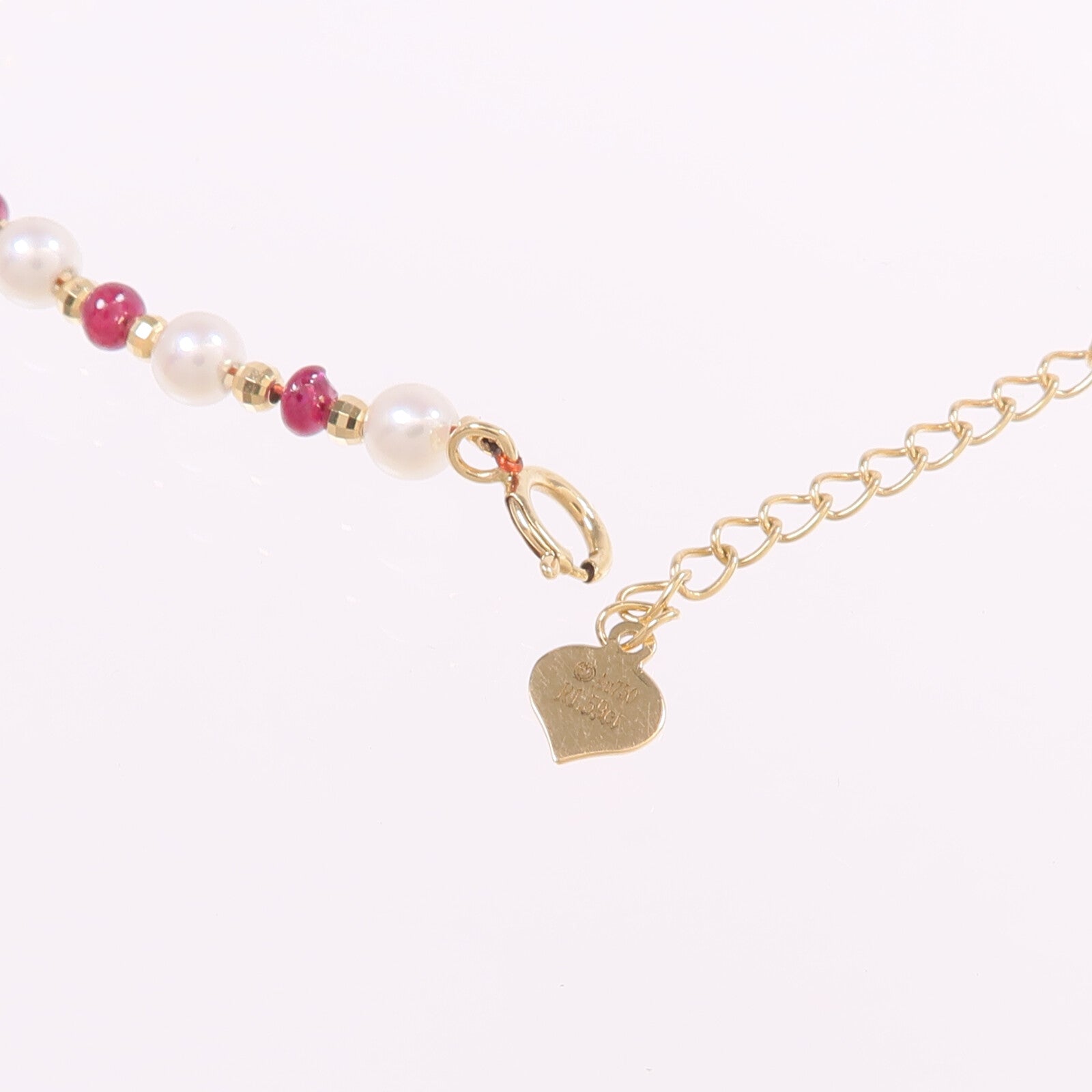 JEWELRY 18K黃金Ruby Pearl Bracelet紅寶石/珍珠手鏈