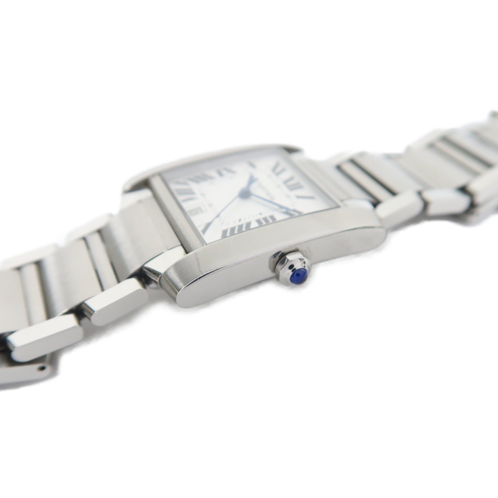 CARTIER Tank Francaise不鏽鋼手錶自動機芯銀色