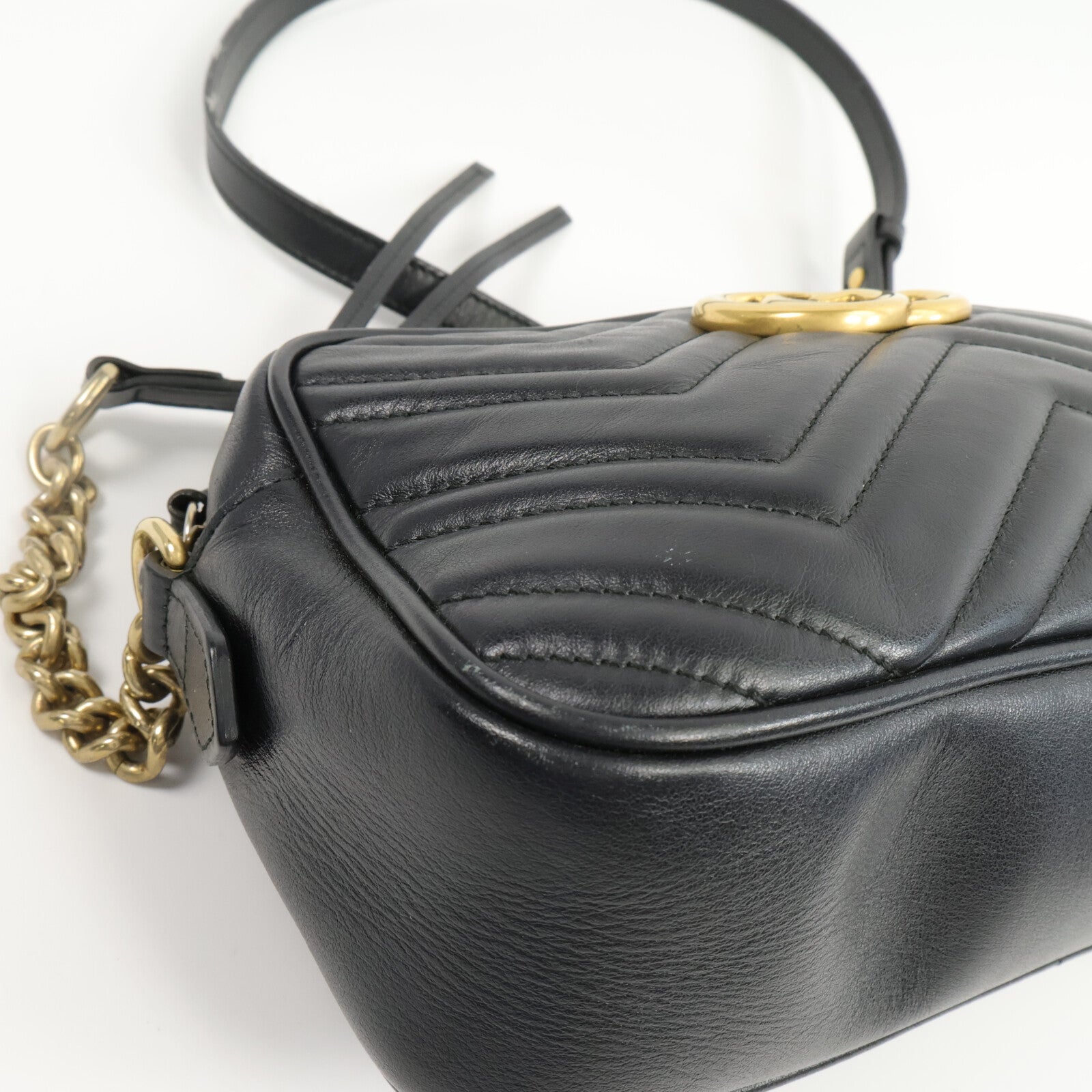 GUCCI 牛皮皮革GG Marmont Small肩背袋