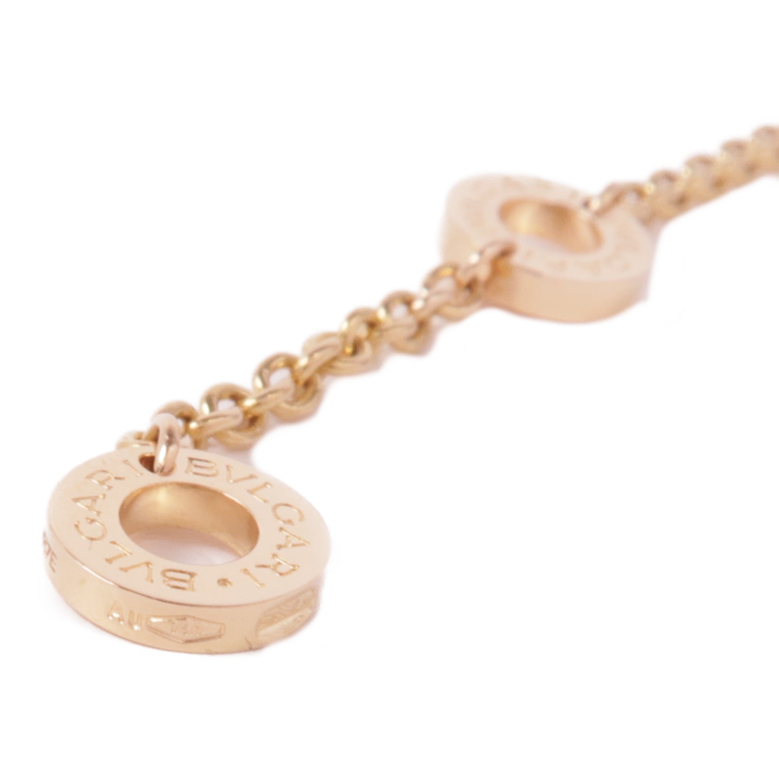 BVLGARI 18K玫瑰金Bvlgari Bvlgari 5P Diamond Necklace鑽石項鍊