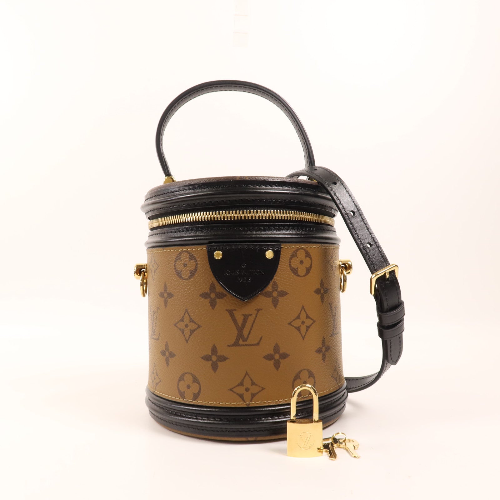 LOUIS VUITTON 【激減優惠】Monogram Reverse Cannes金扣手挽肩背兩用袋