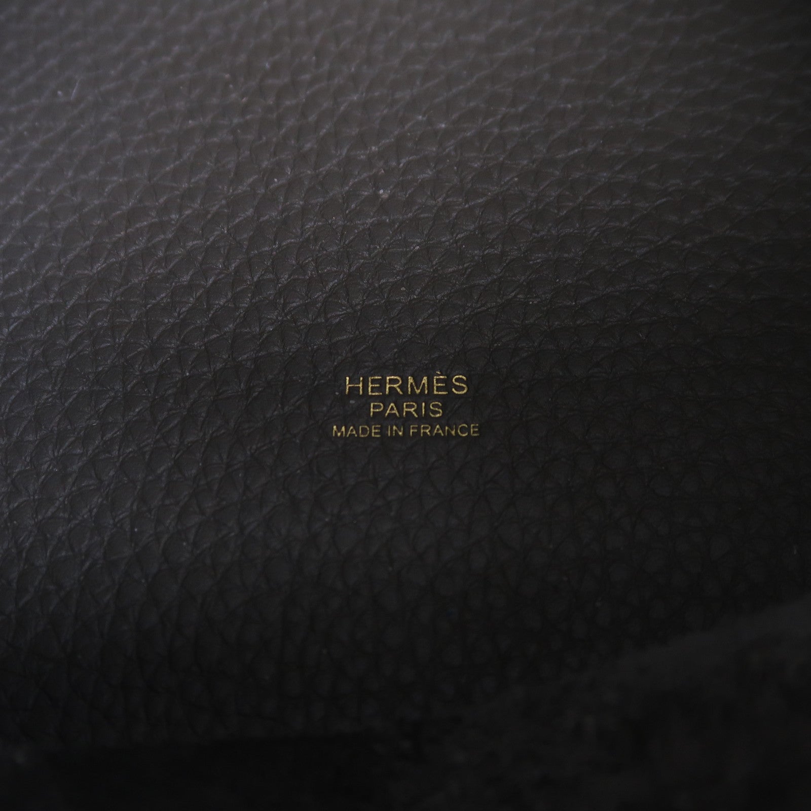 HERMES Clemence皮革Picotin MM金扣手挽袋Gris Meyer/灰色