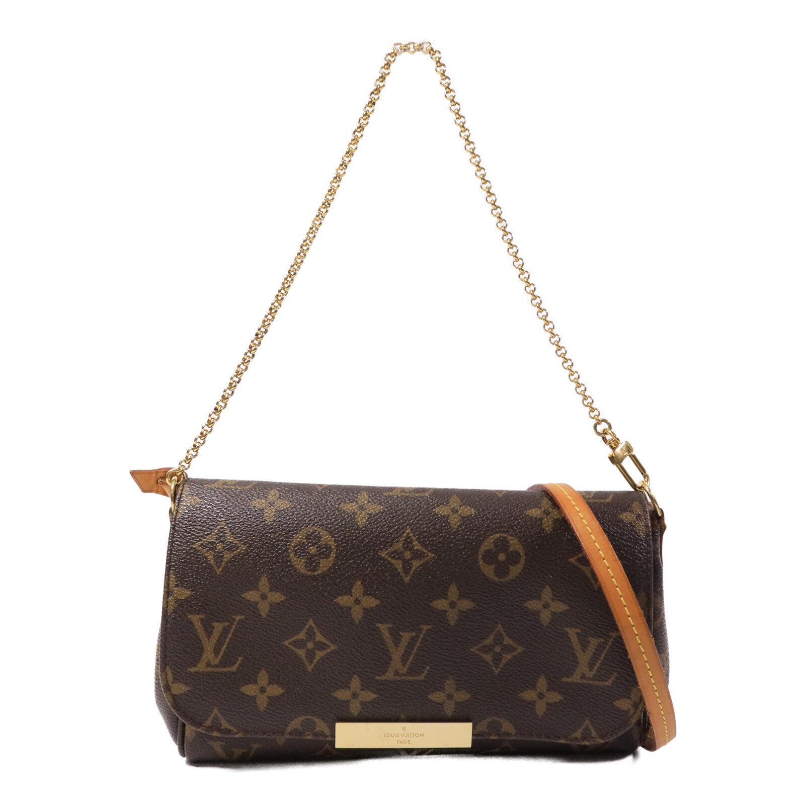 LOUIS VUITTON Monogram Favorite MM金扣手挽肩背兩用袋