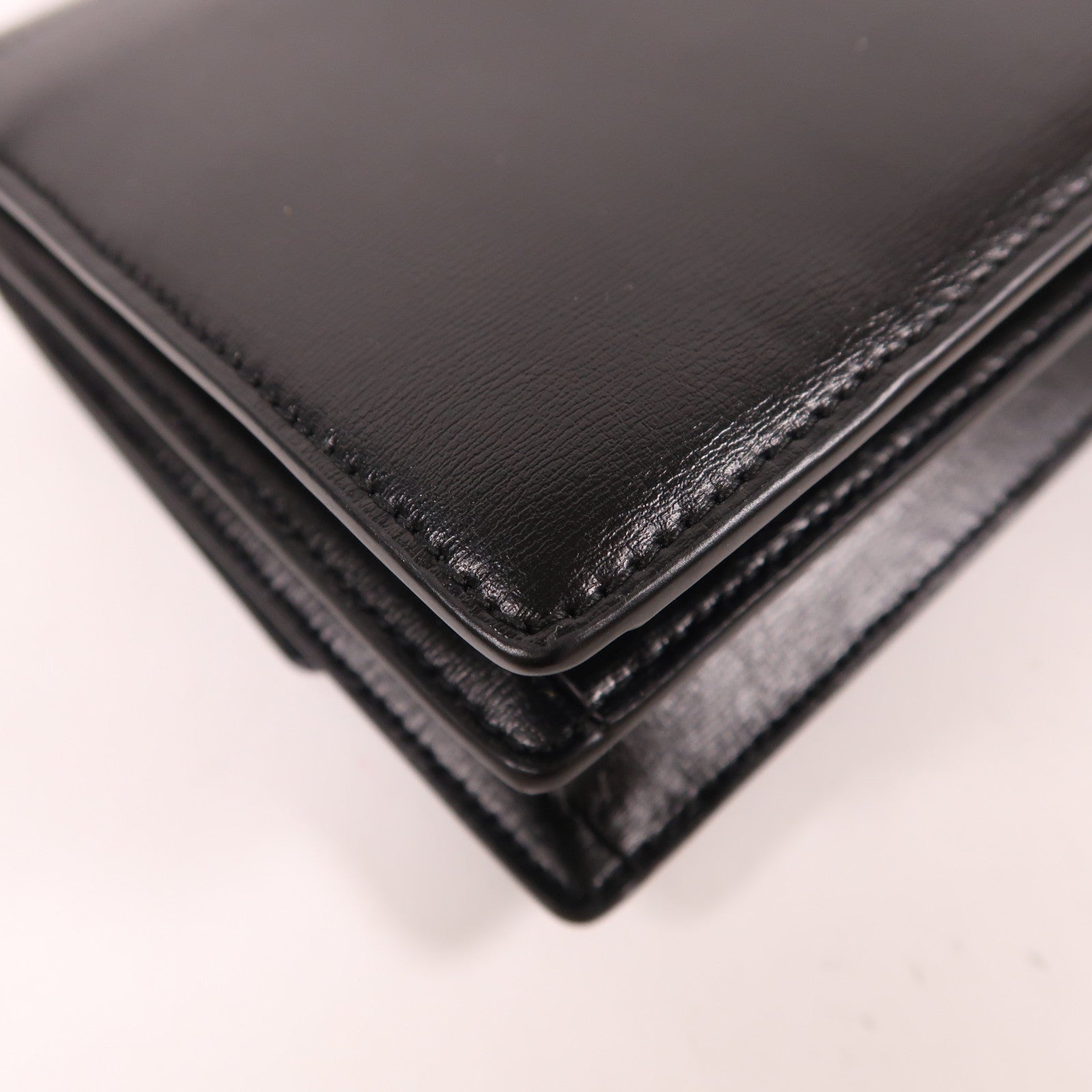 SAINT LAURENT 牛皮皮革Sunset Medium銀扣鏈帶肩背袋