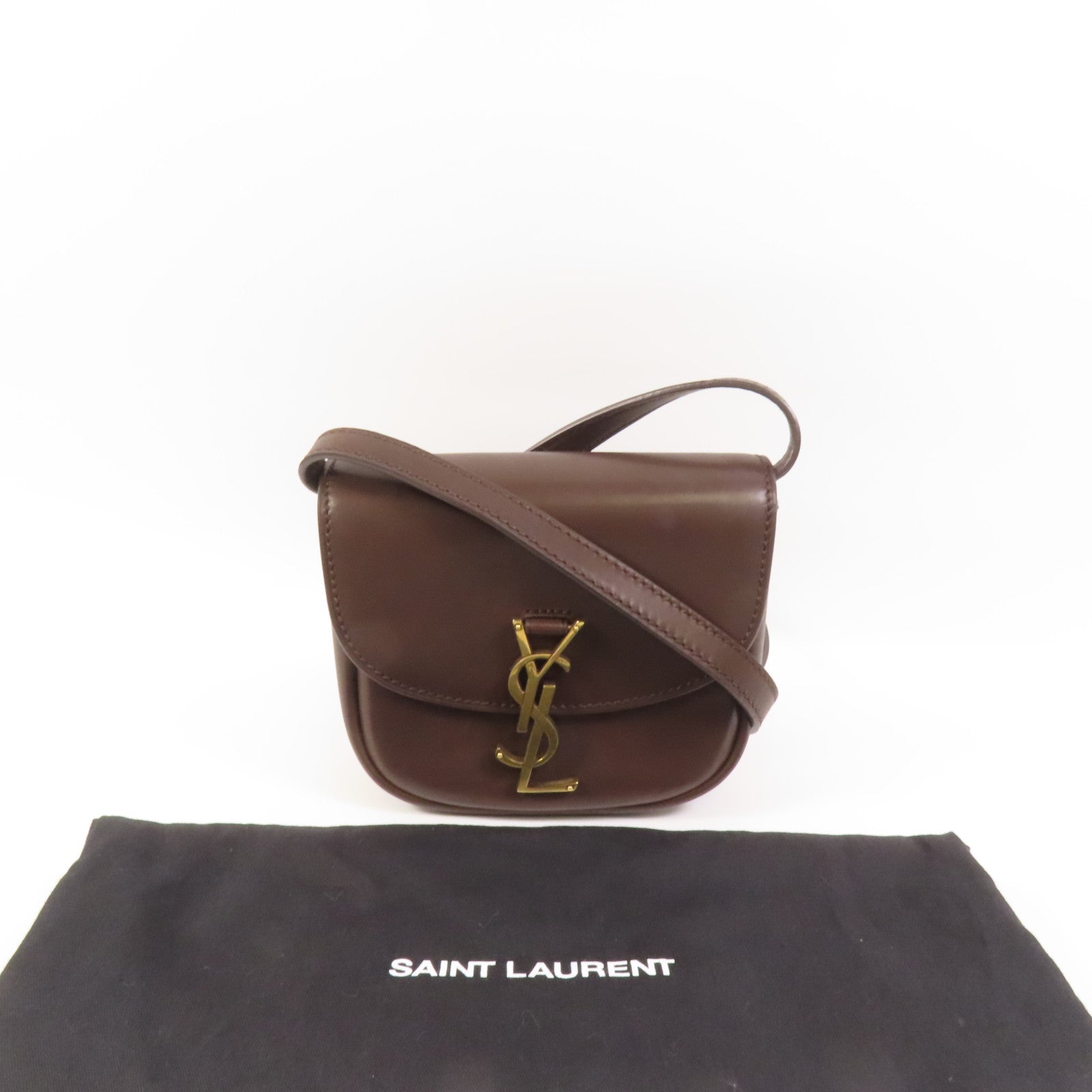 SAINT LAURENT 牛皮皮革Kaia金扣肩背袋