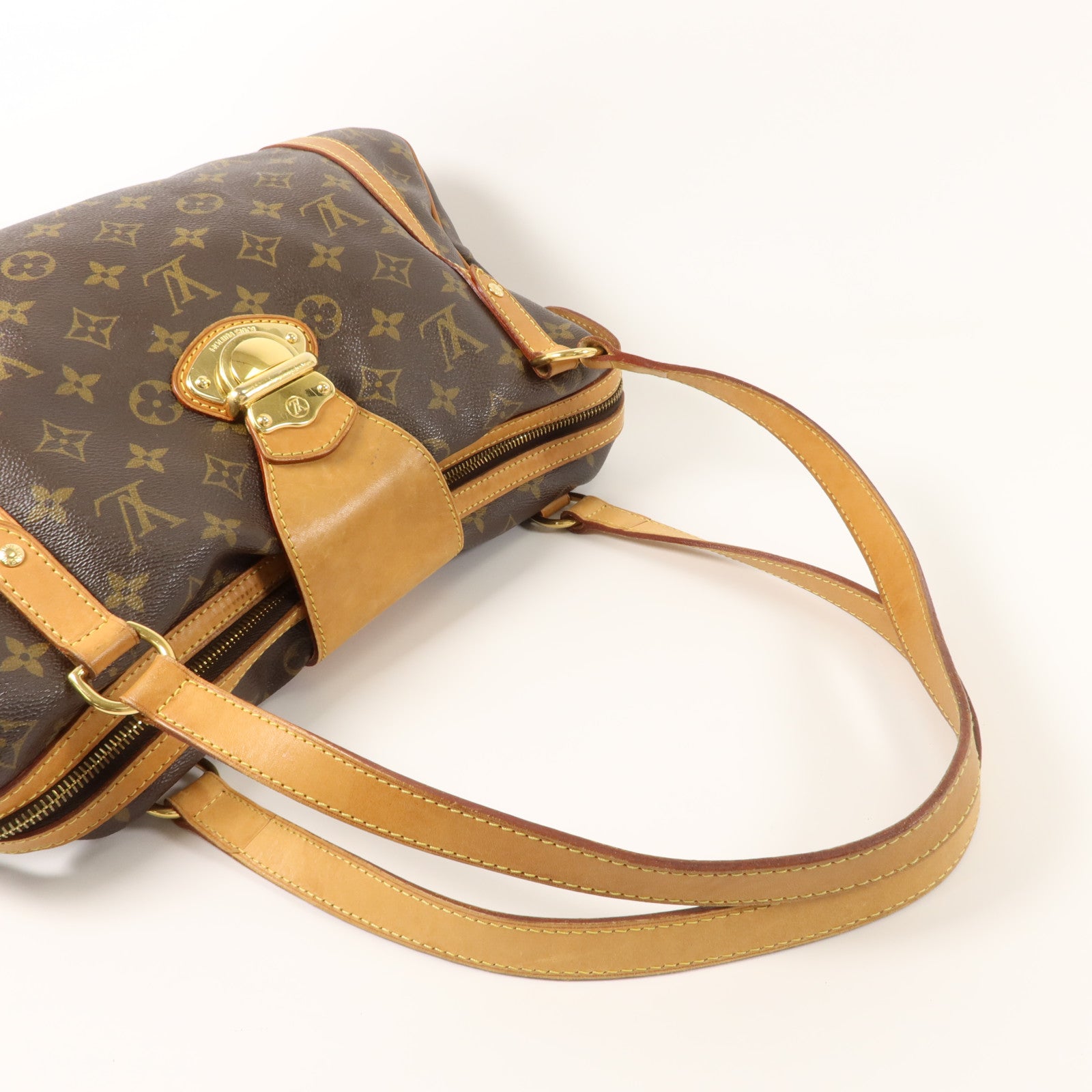 LOUIS VUITTON Monogram Stresa PM肩背袋棕色