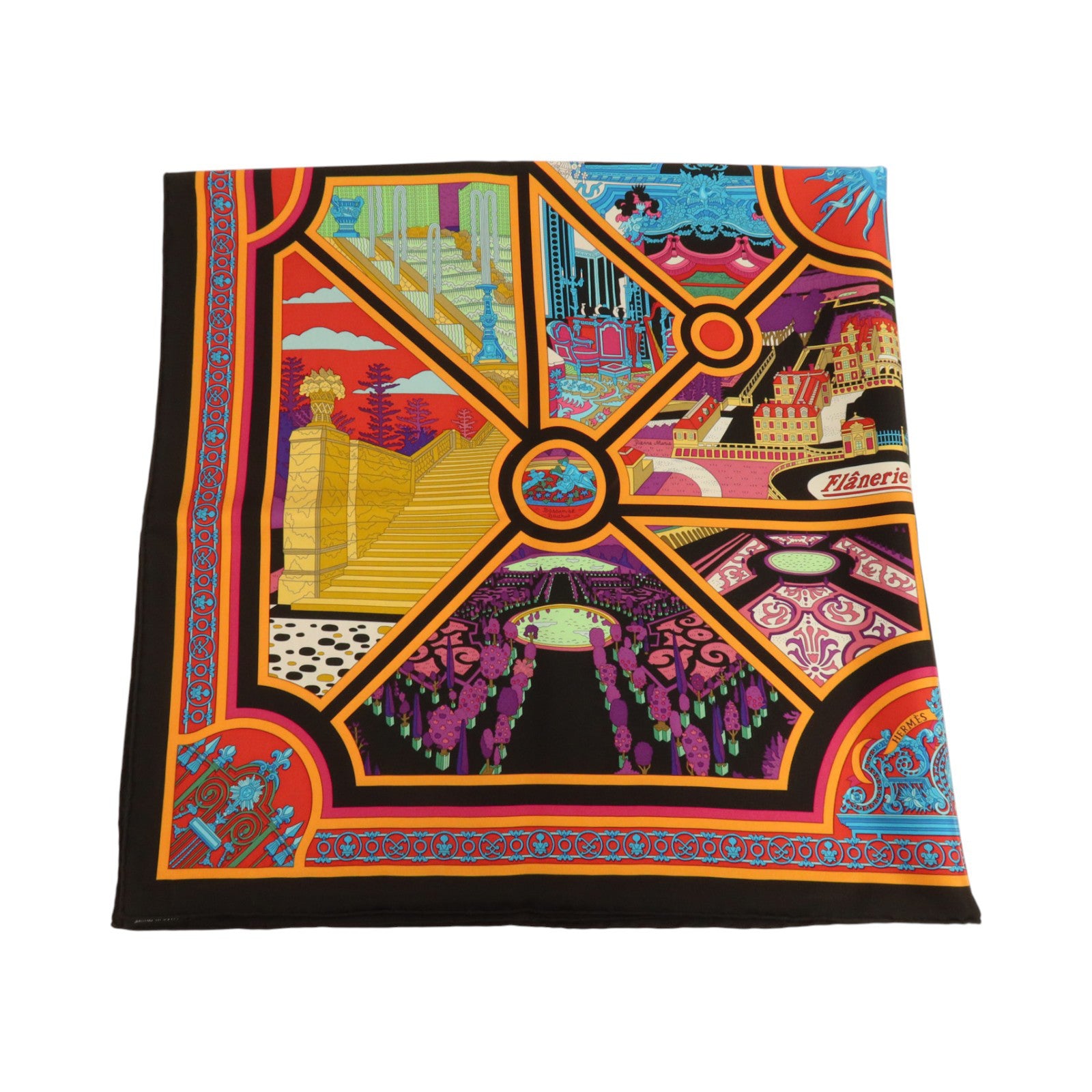 HERMES 絲質Scarf 90x90cm絲巾