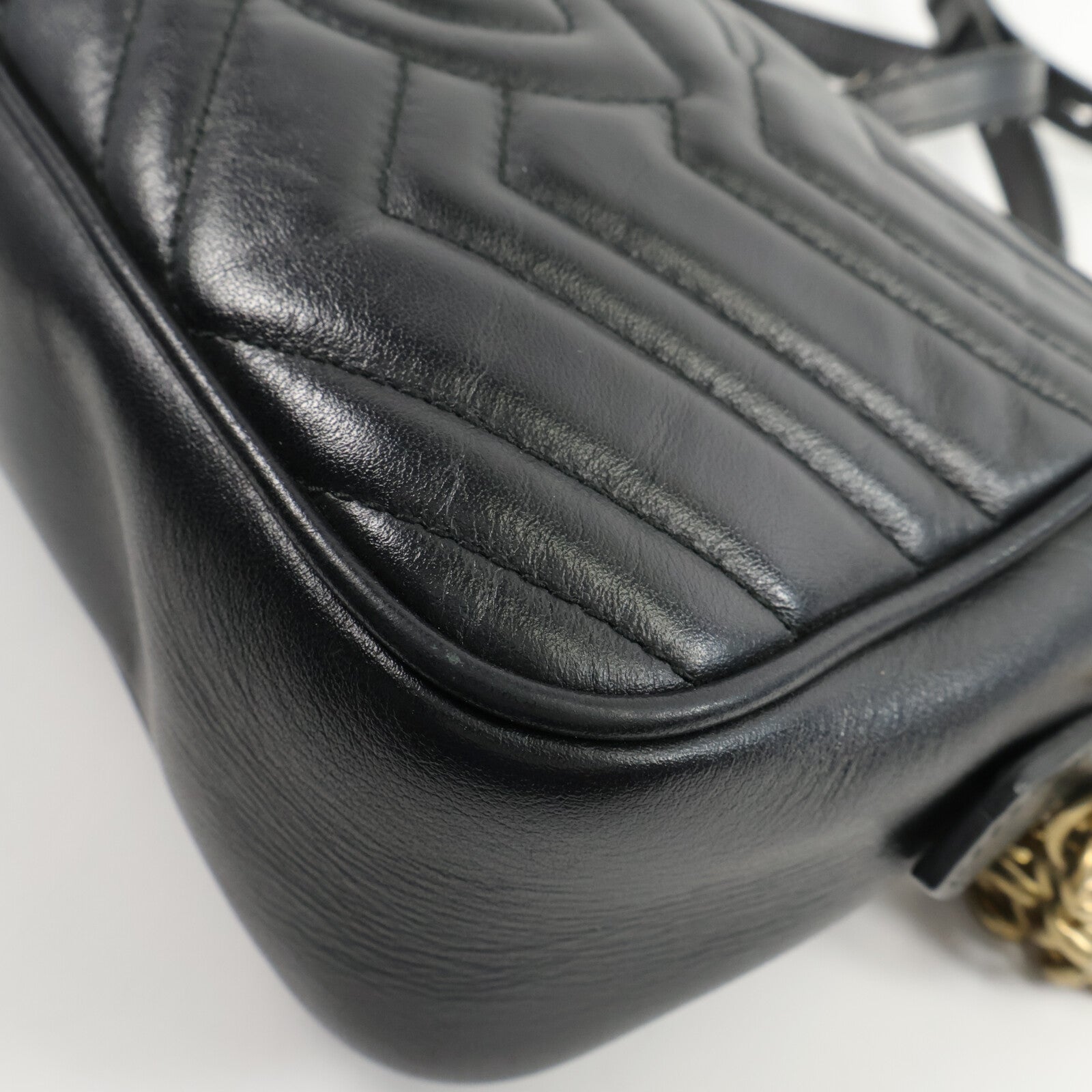 GUCCI 牛皮皮革GG Marmont Small肩背袋