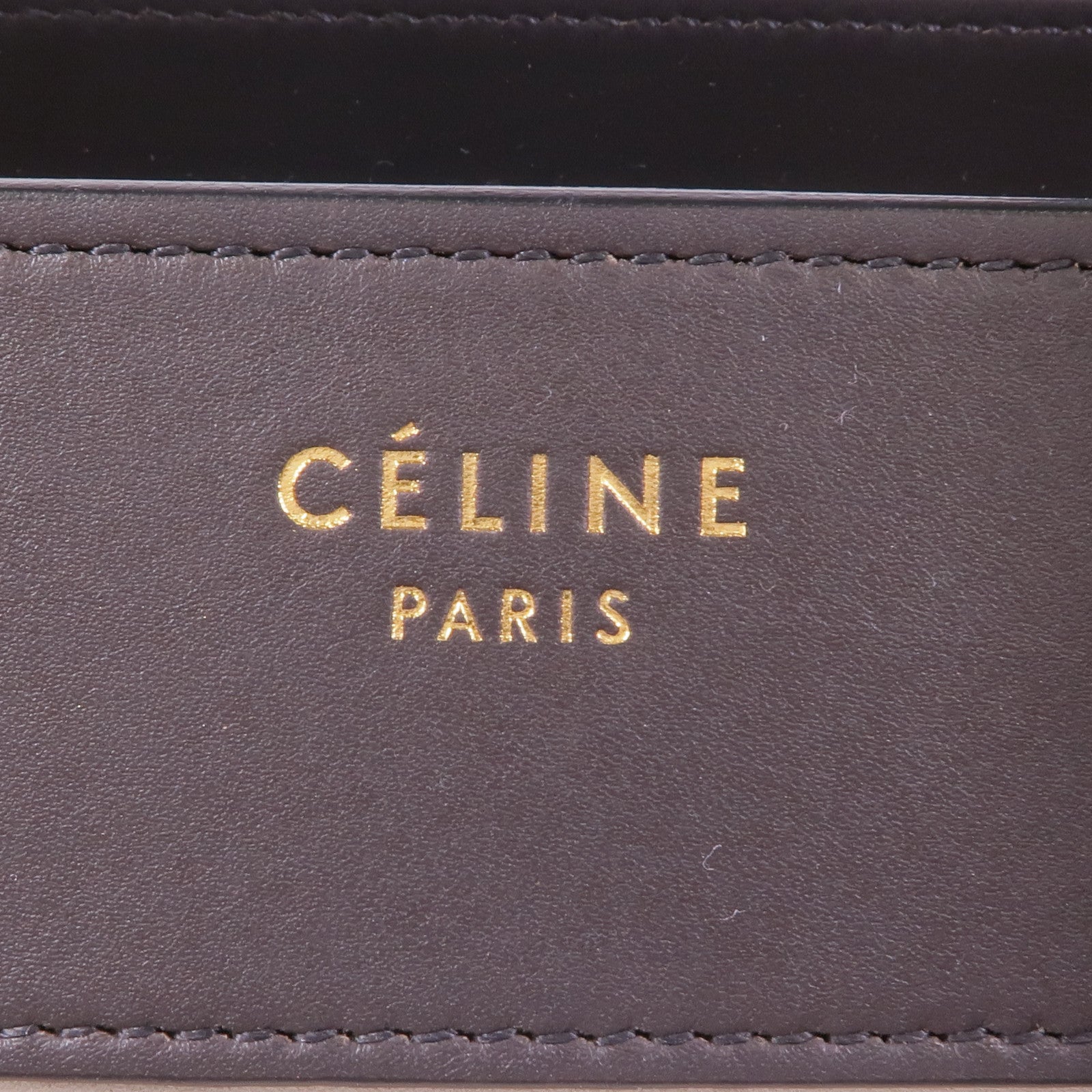CELINE 牛皮皮革Micro Luggage金扣手挽袋