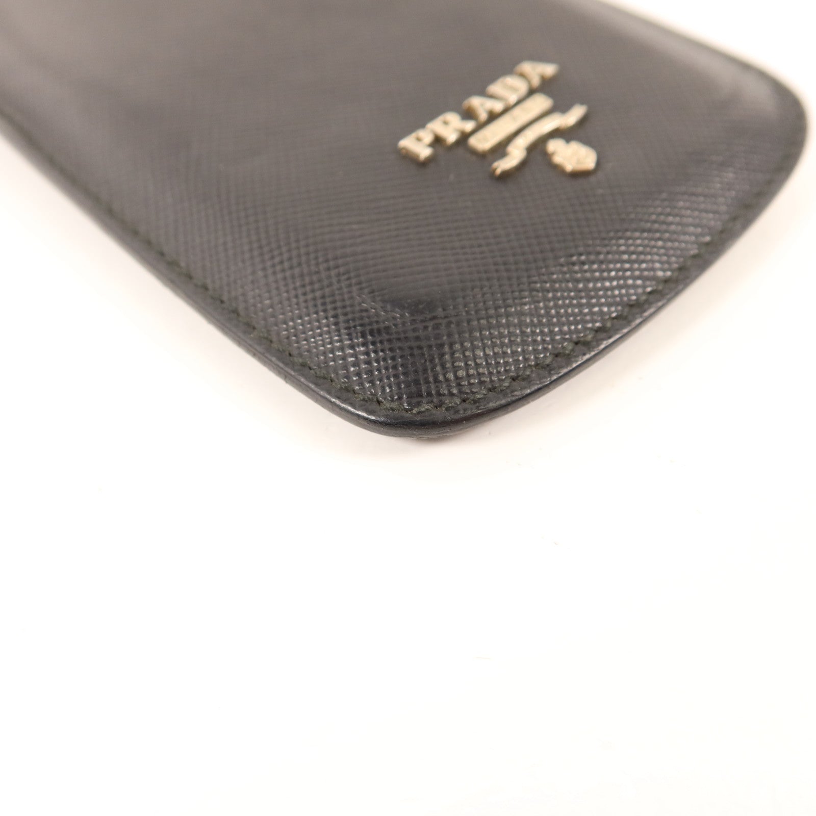 PRADA 【激減優惠】Saffiano皮革iPod case銀扣手機套
