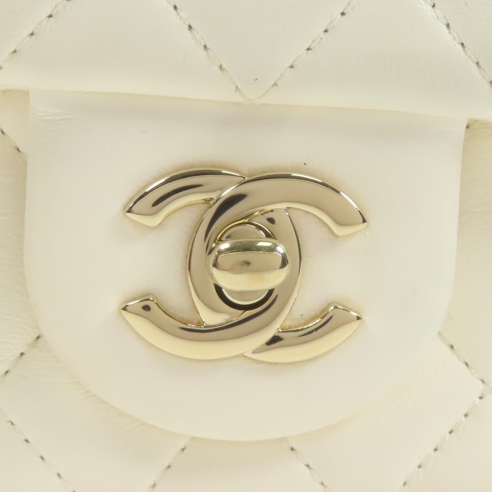 CHANEL 羊皮皮革Classic Mini 17cm金扣鏈帶肩背袋