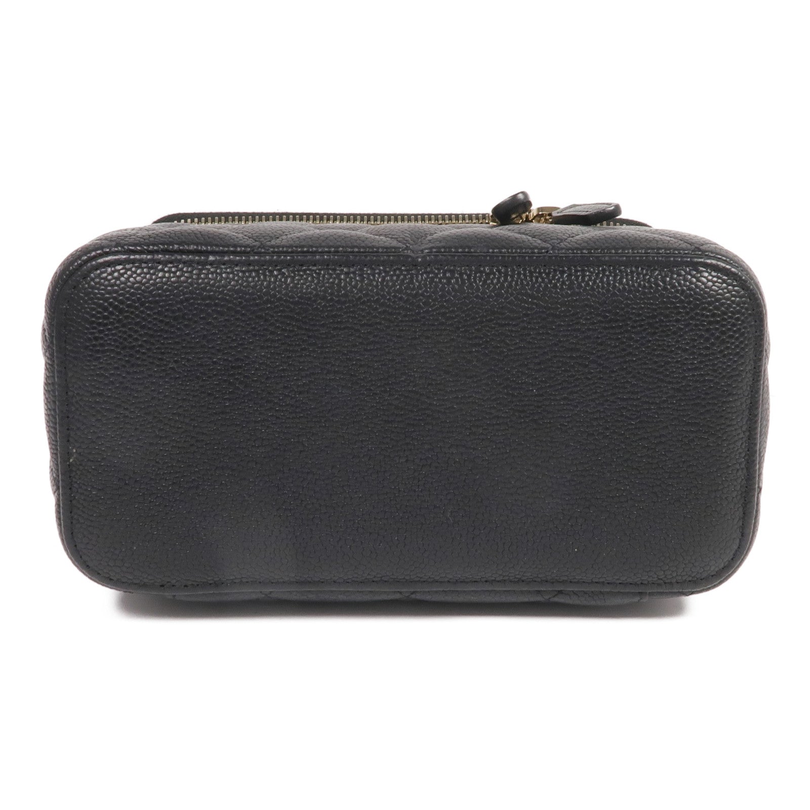 CHANEL 牛皮皮革Vanity Case金扣鏈帶肩背袋