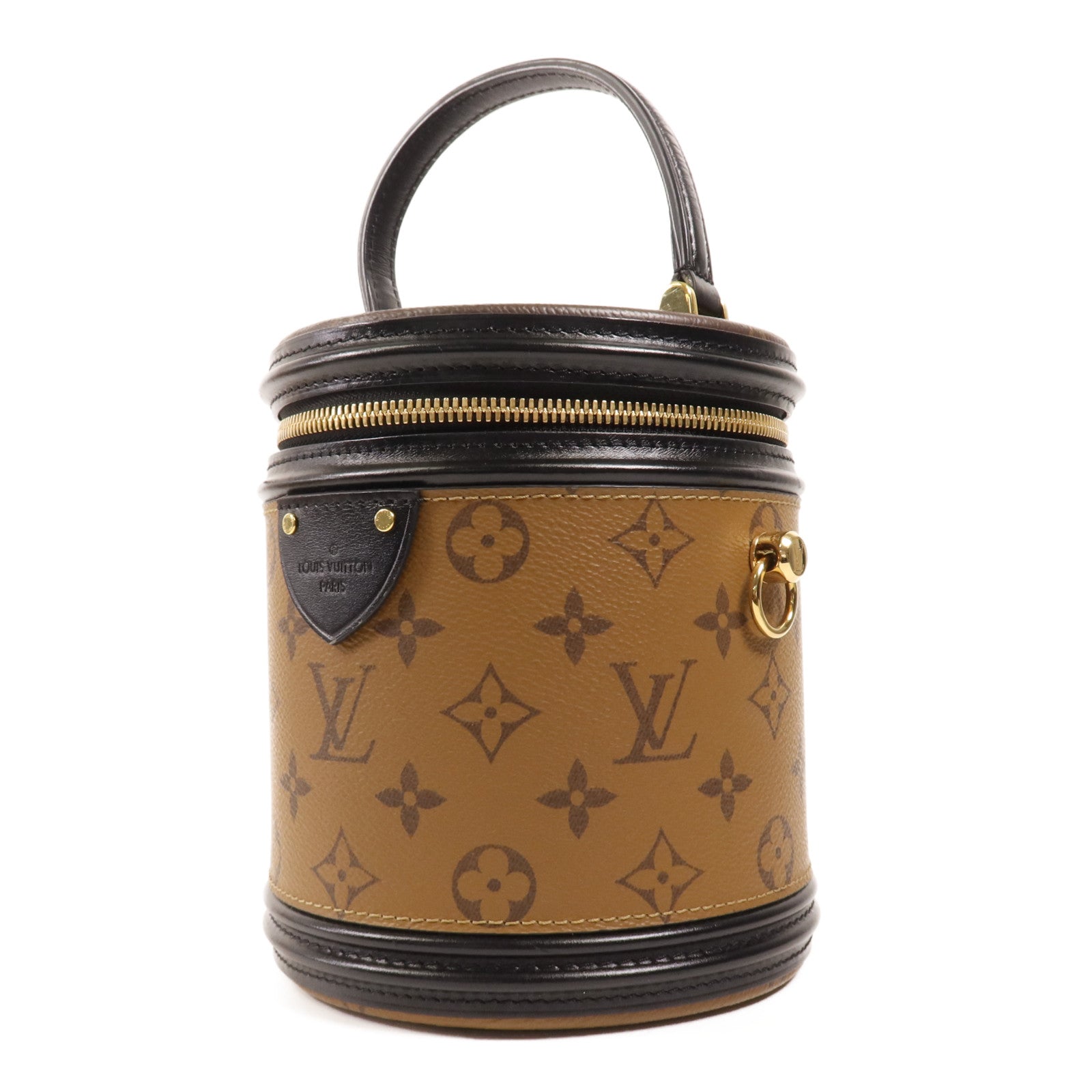 LOUIS VUITTON Monogram Reverse Cannes金扣手挽肩背兩用袋