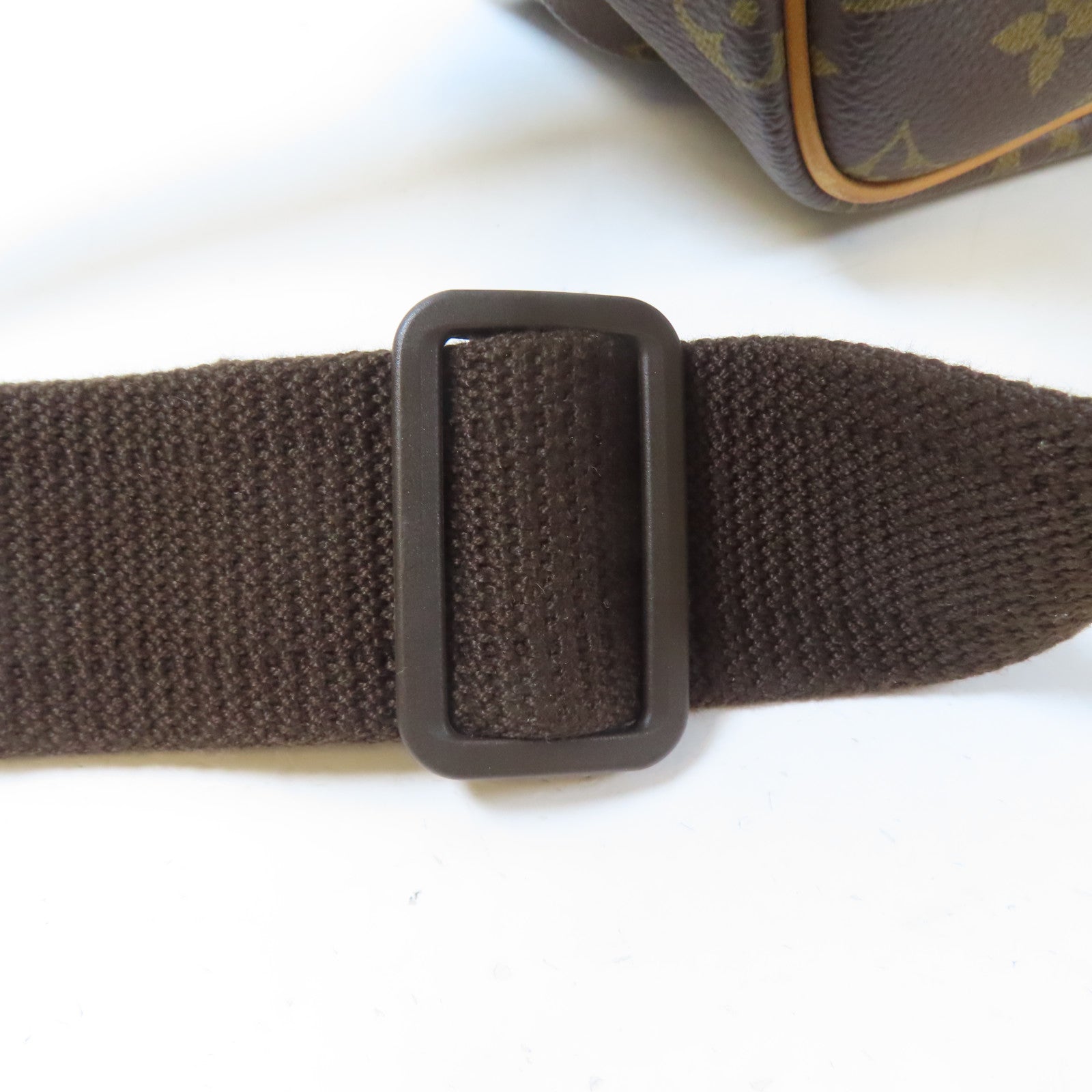 LOUIS VUITTON Monogram Reporter GM金扣肩背袋啡色
