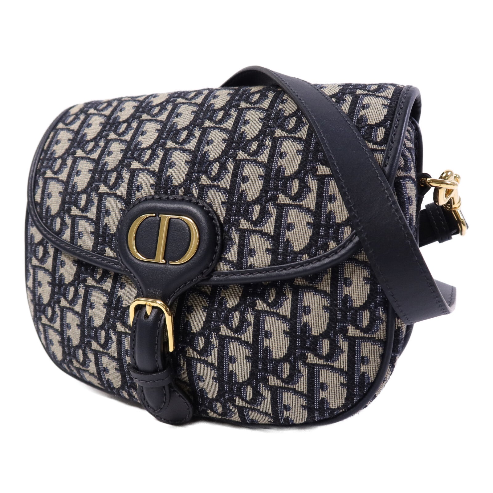 Dior 帆布Bobby Medium金扣肩背袋