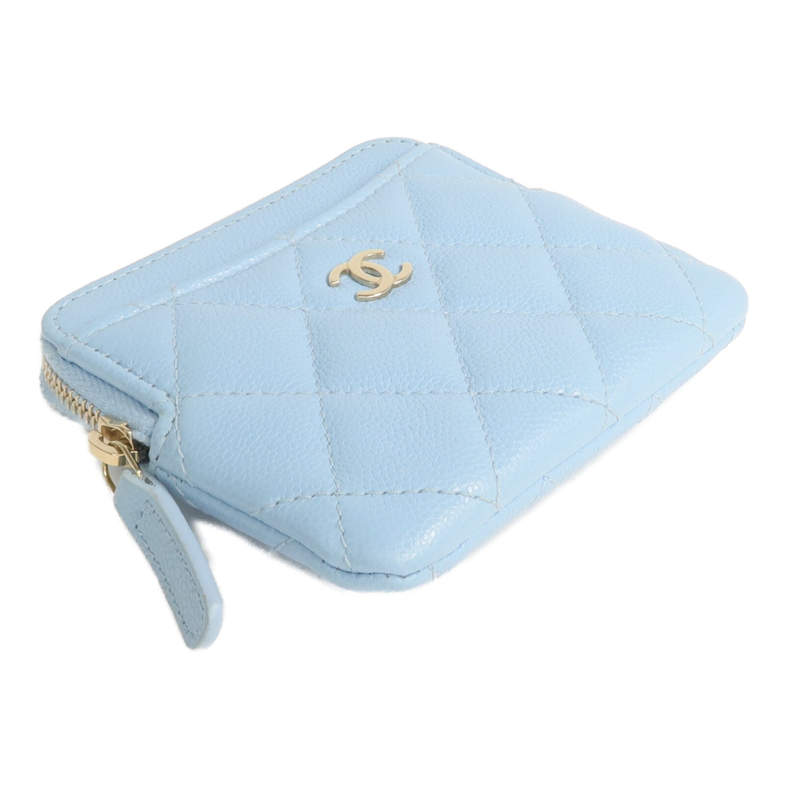 CHANEL 牛皮皮革Coin/Card Case金扣零錢包/卡片套