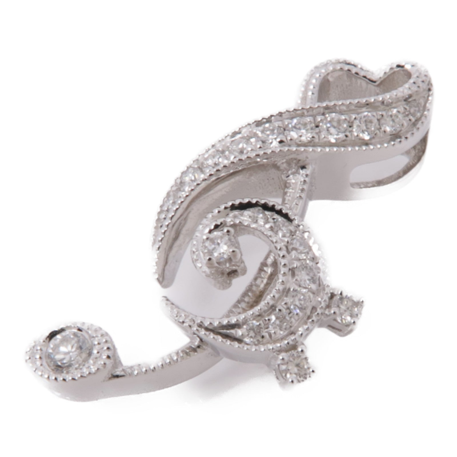 JEWELRY 18K白金Diamond Pendant Top鑽石吊墜