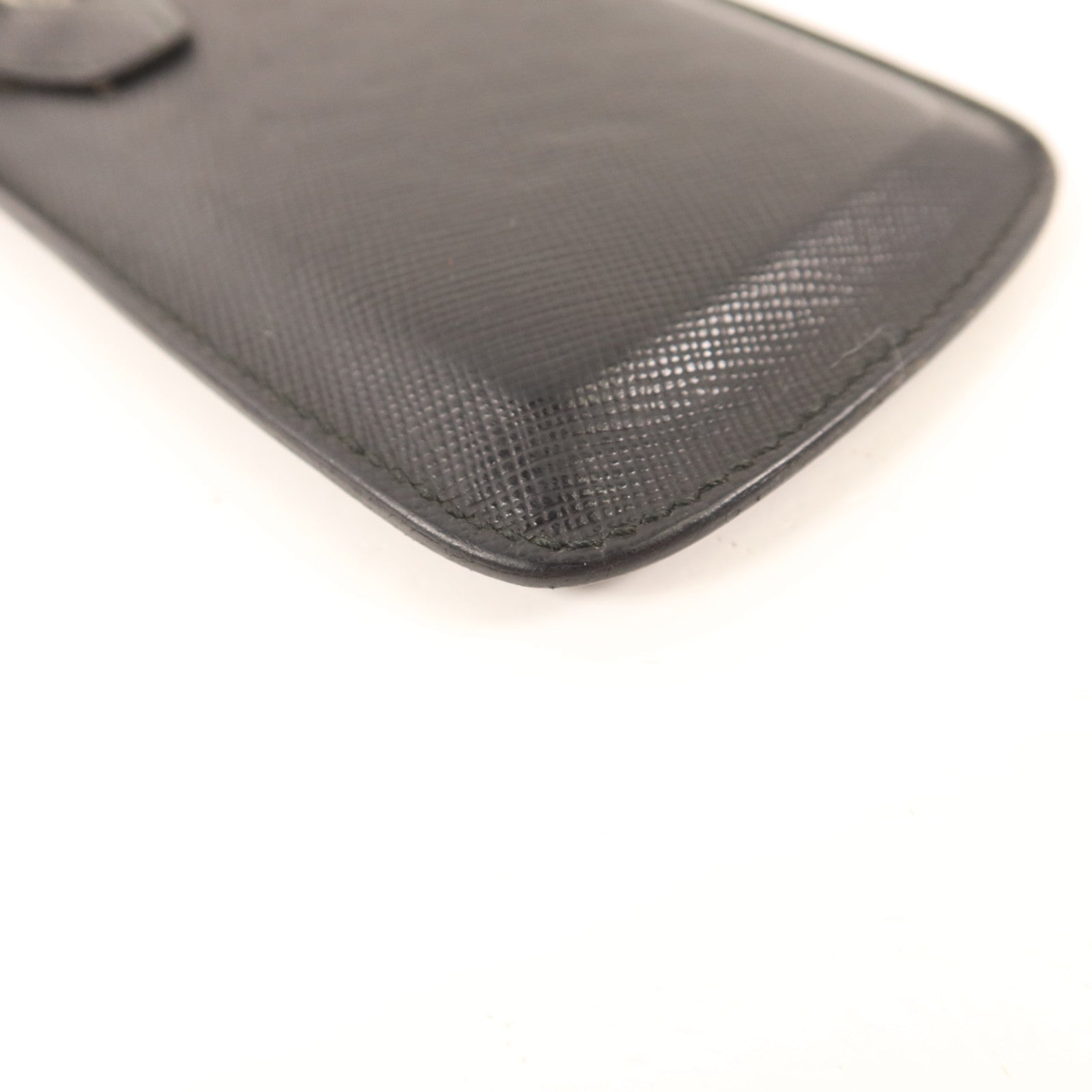 PRADA 【激減優惠】Saffiano皮革iPod case銀扣手機套
