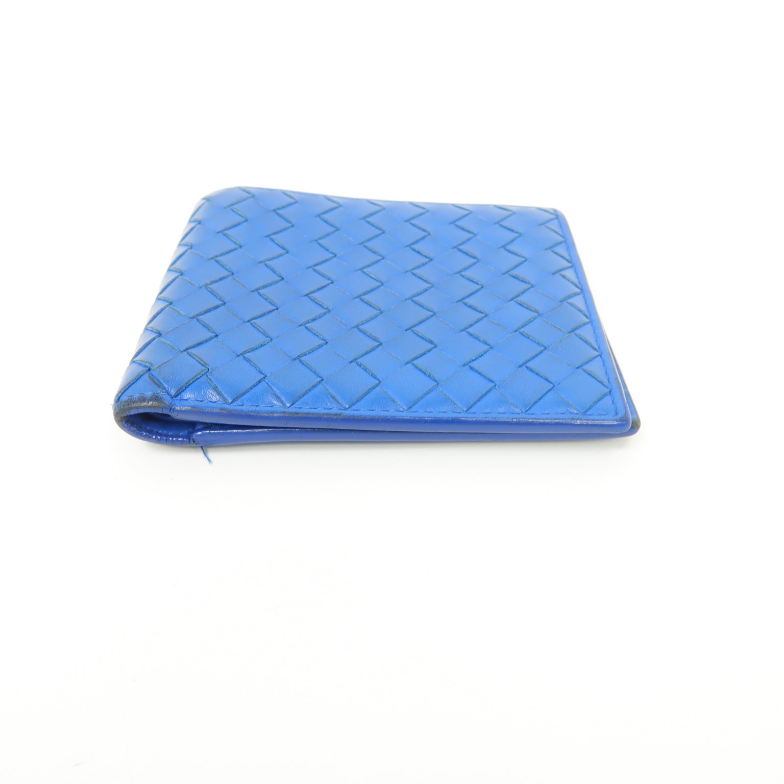 BOTTEGA VENETA 織紋皮革Wallet錢包藍色