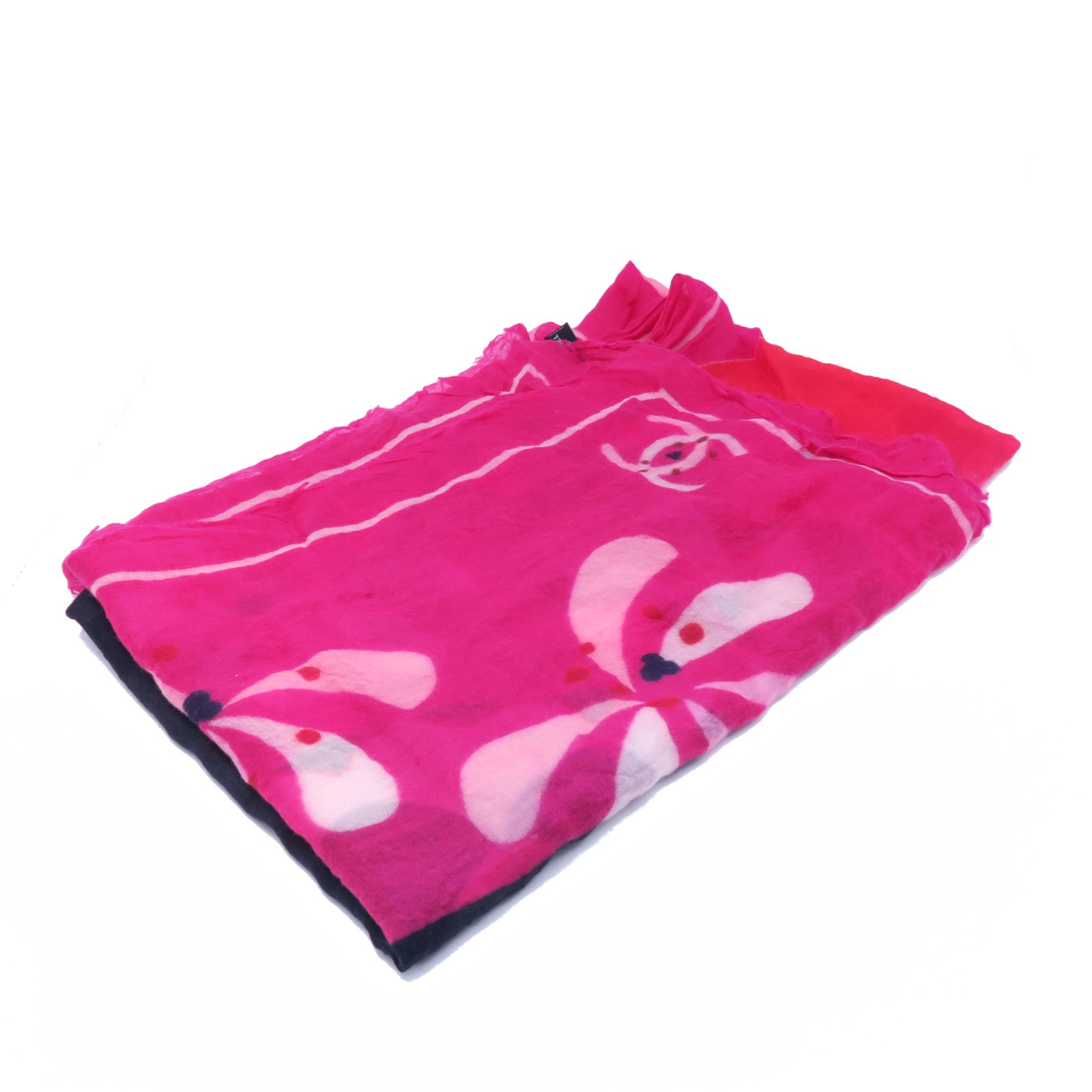 CHANEL 【激減優惠】羊絨Scarf圍巾紅色