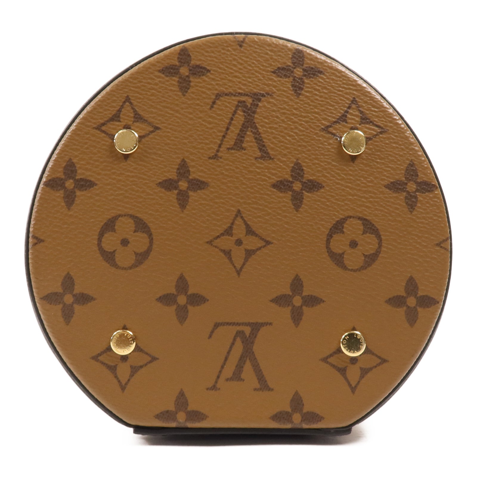 LOUIS VUITTON Monogram Reverse Cannes金扣手挽肩背兩用袋