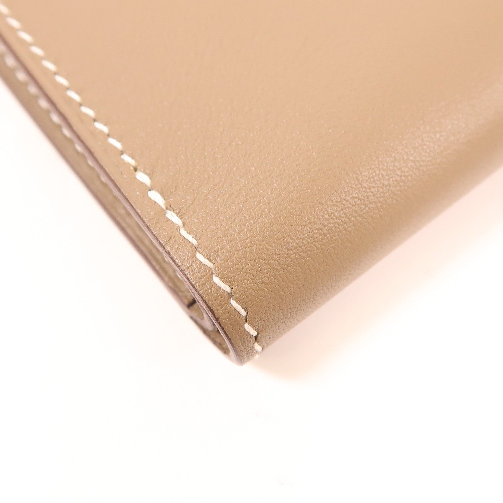 HERMES Swift皮革Citizen Twill Compact Wallet錢包Etoupe