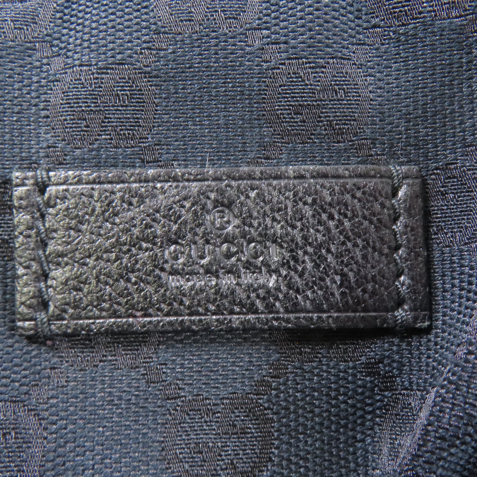 GUCCI 帆布Carry On Boston Bag手挽袋深藍色