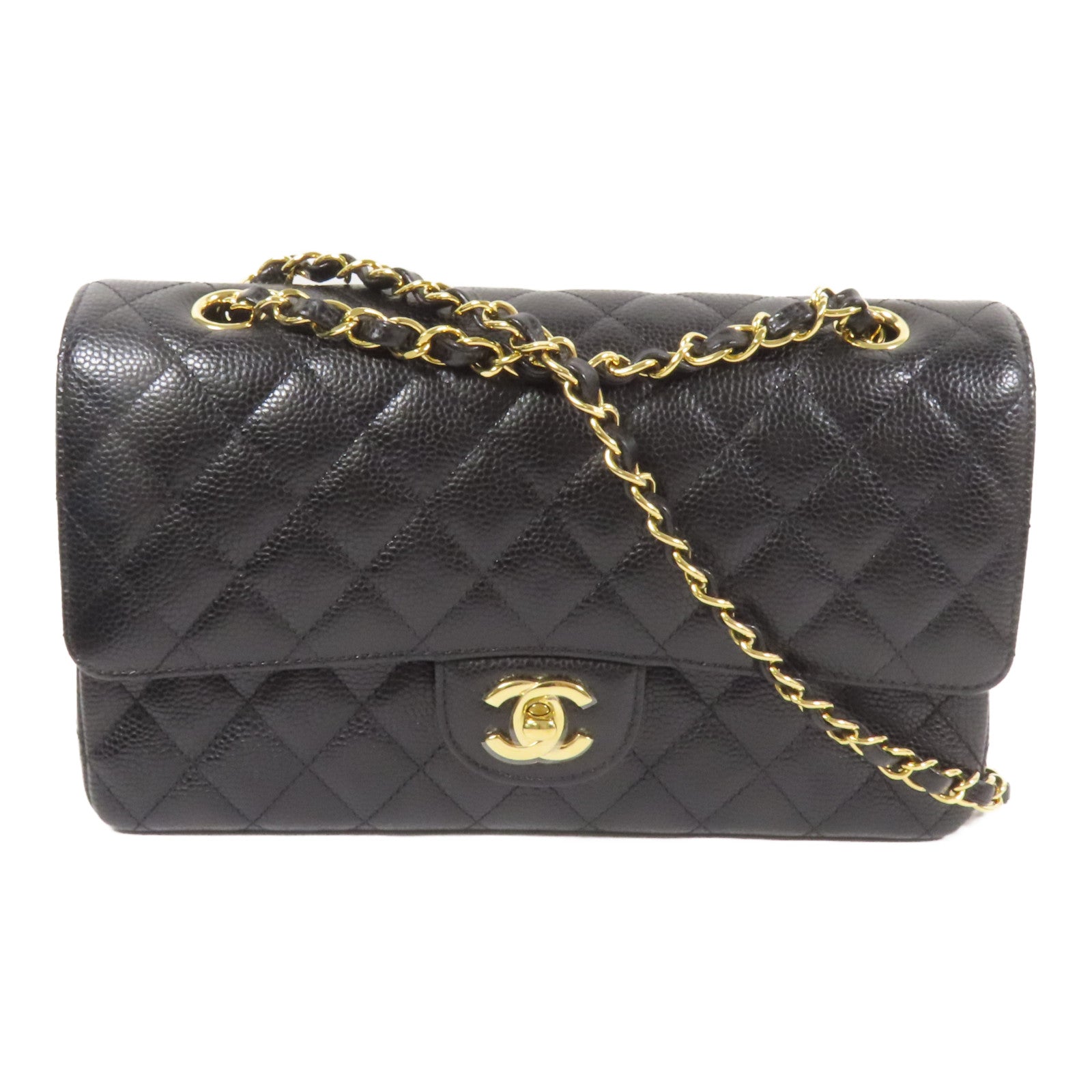 CHANEL 牛皮皮革Classic 25金扣鏈帶肩背袋
