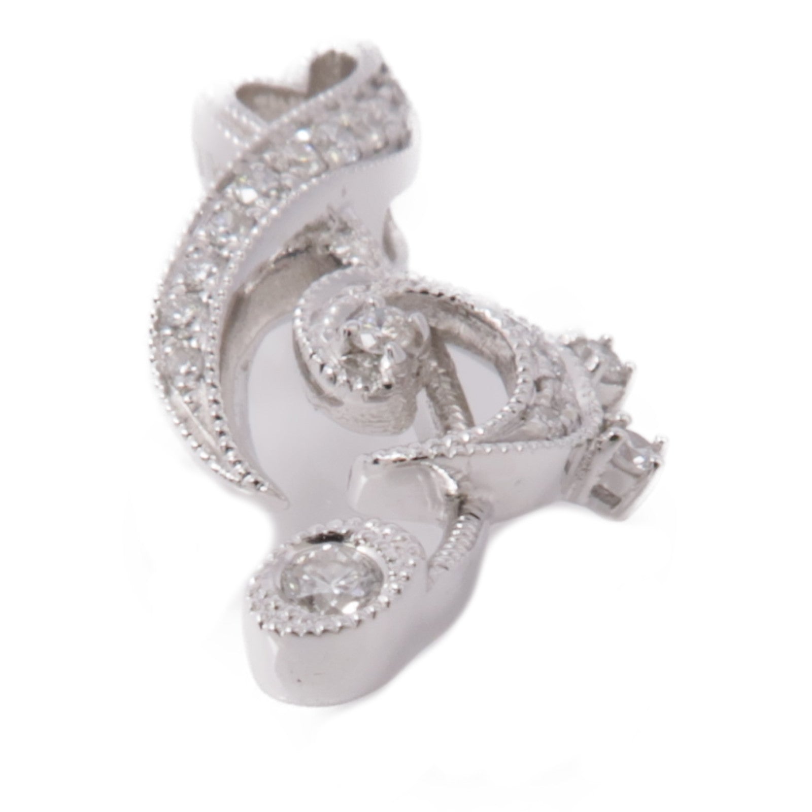 JEWELRY 18K白金Diamond Pendant Top鑽石吊墜