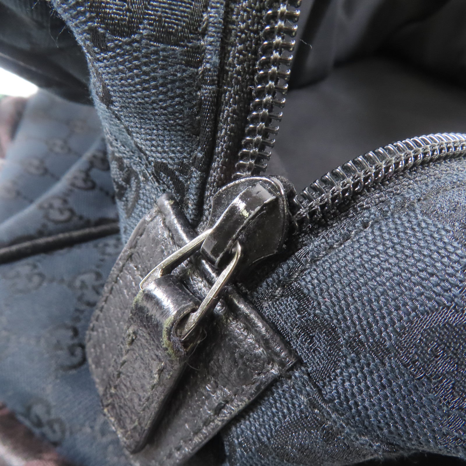 GUCCI 帆布Carry On Boston Bag手挽袋深藍色