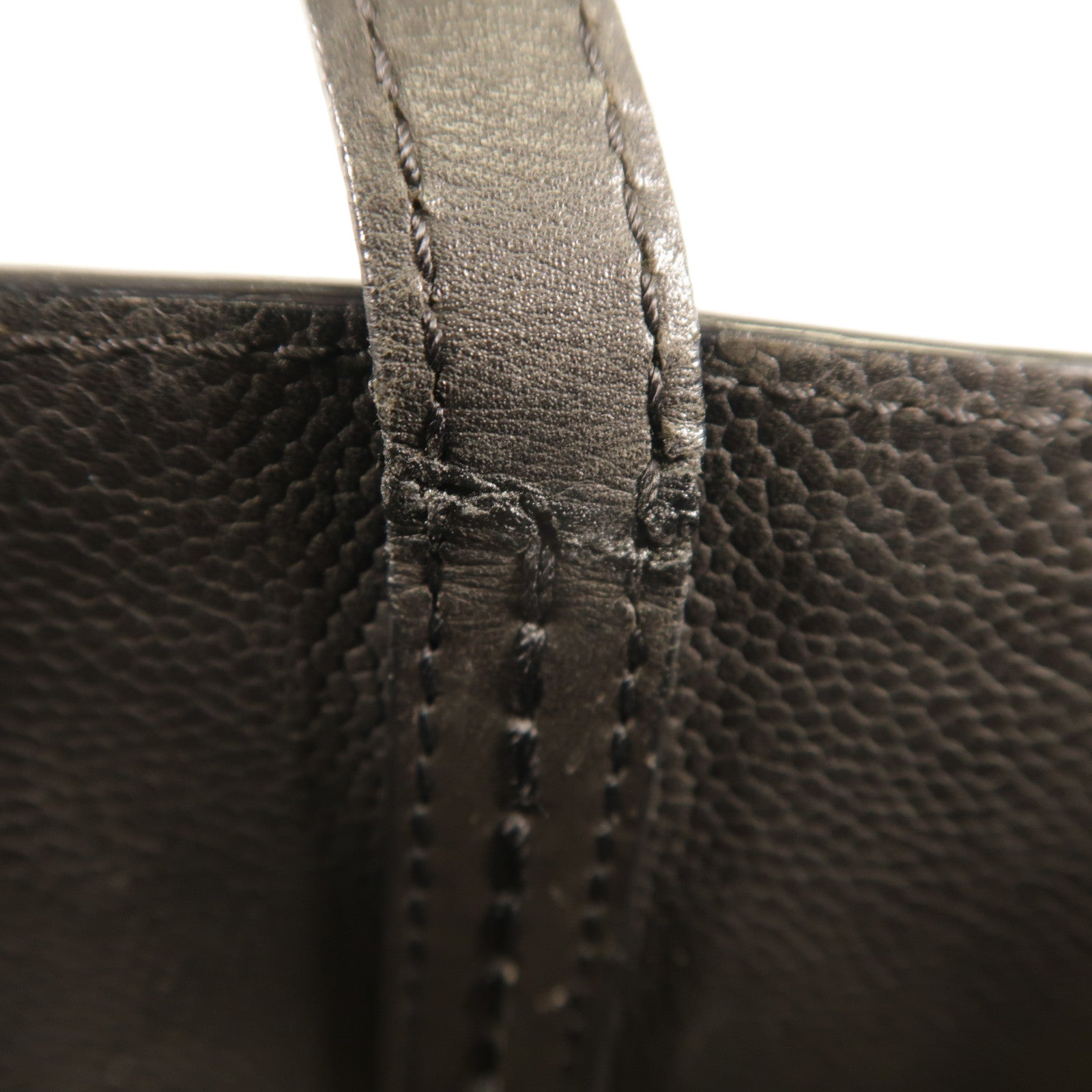 CHANEL 牛皮皮革2Way Shoulder銀扣手挽肩背兩用袋