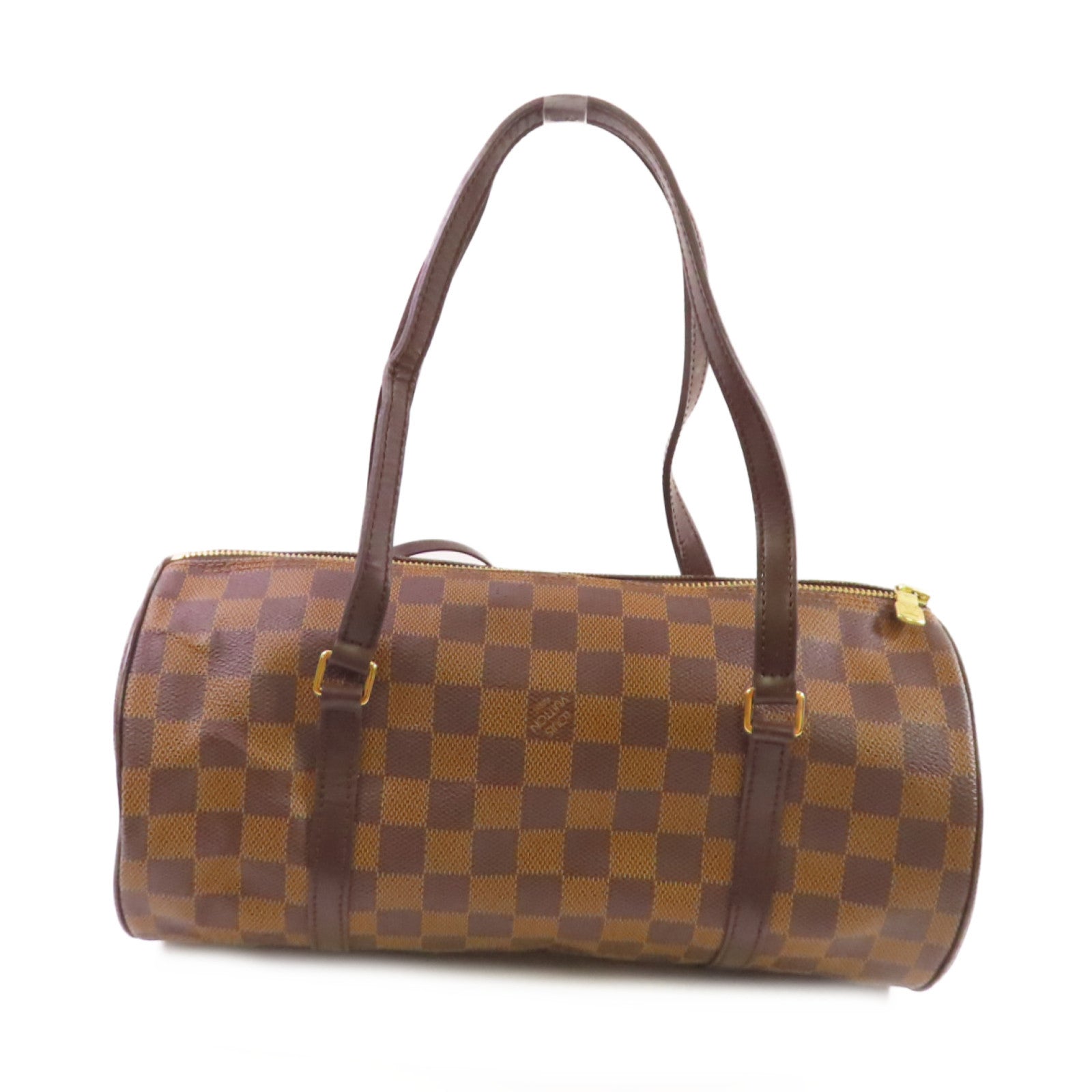 LOUIS VUITTON Damier Azur Papillon GM Shoulder Bag金扣肩背袋啡色