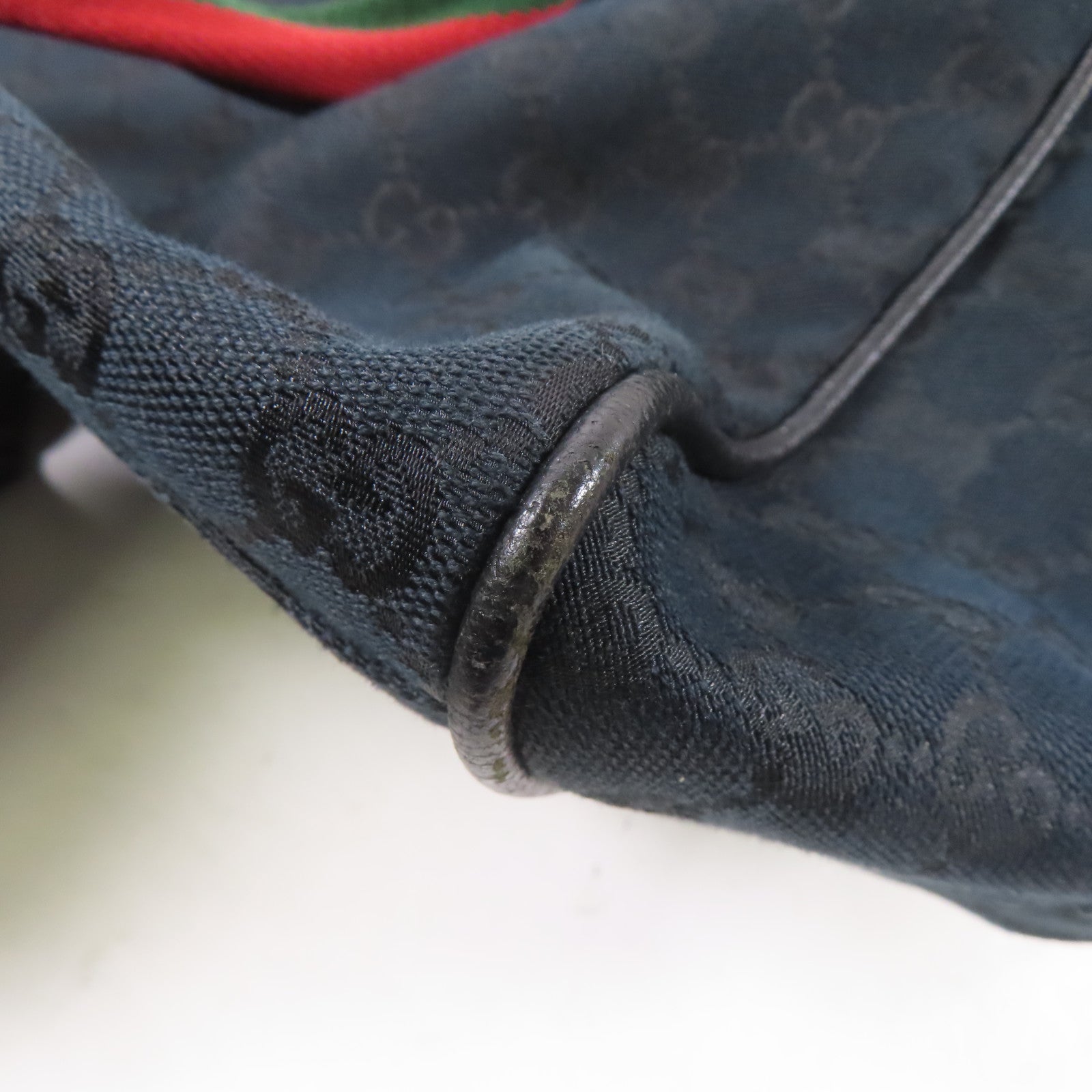 GUCCI 帆布Carry On Boston Bag手挽袋深藍色
