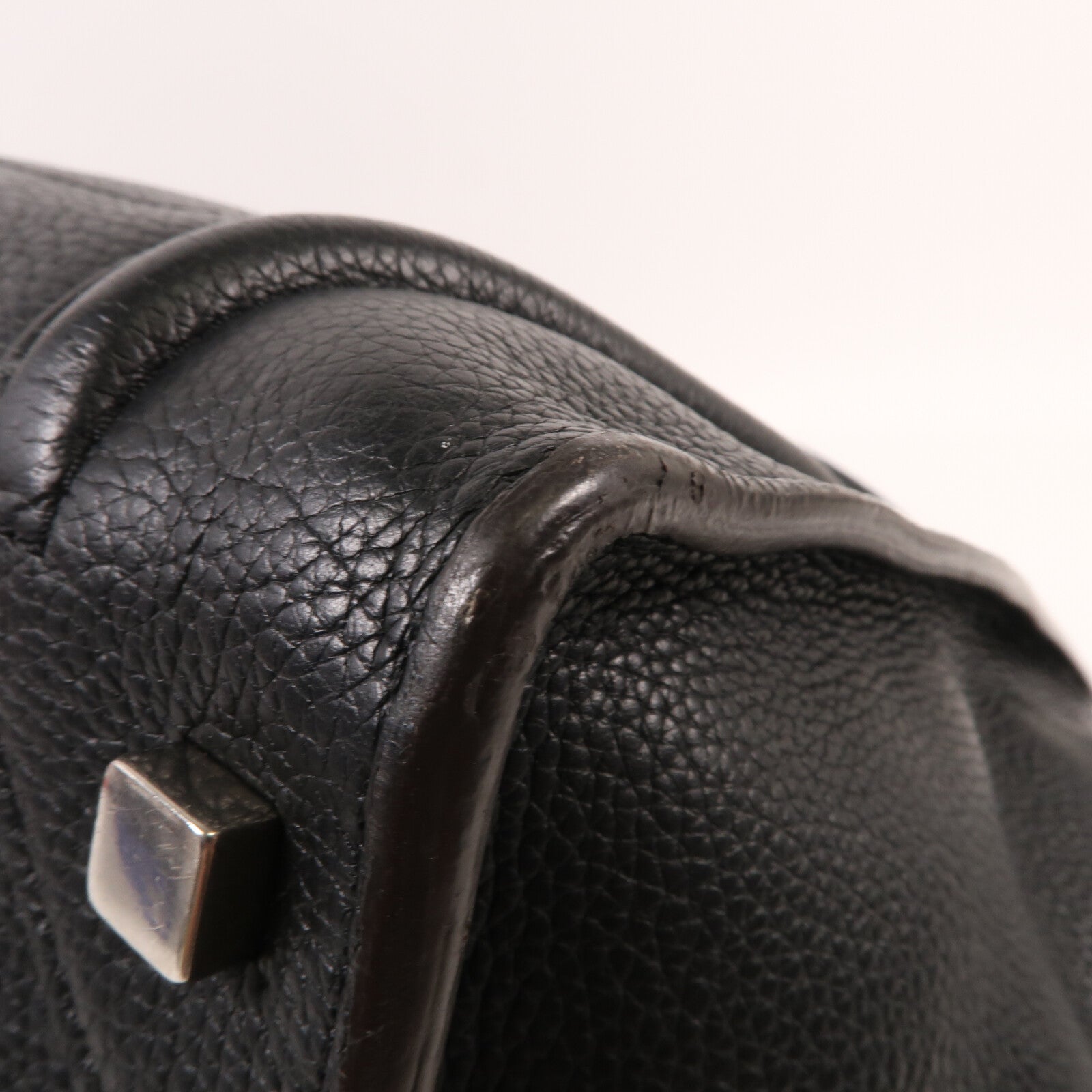 CELINE 牛皮皮革Mini Luggage銀扣手挽袋