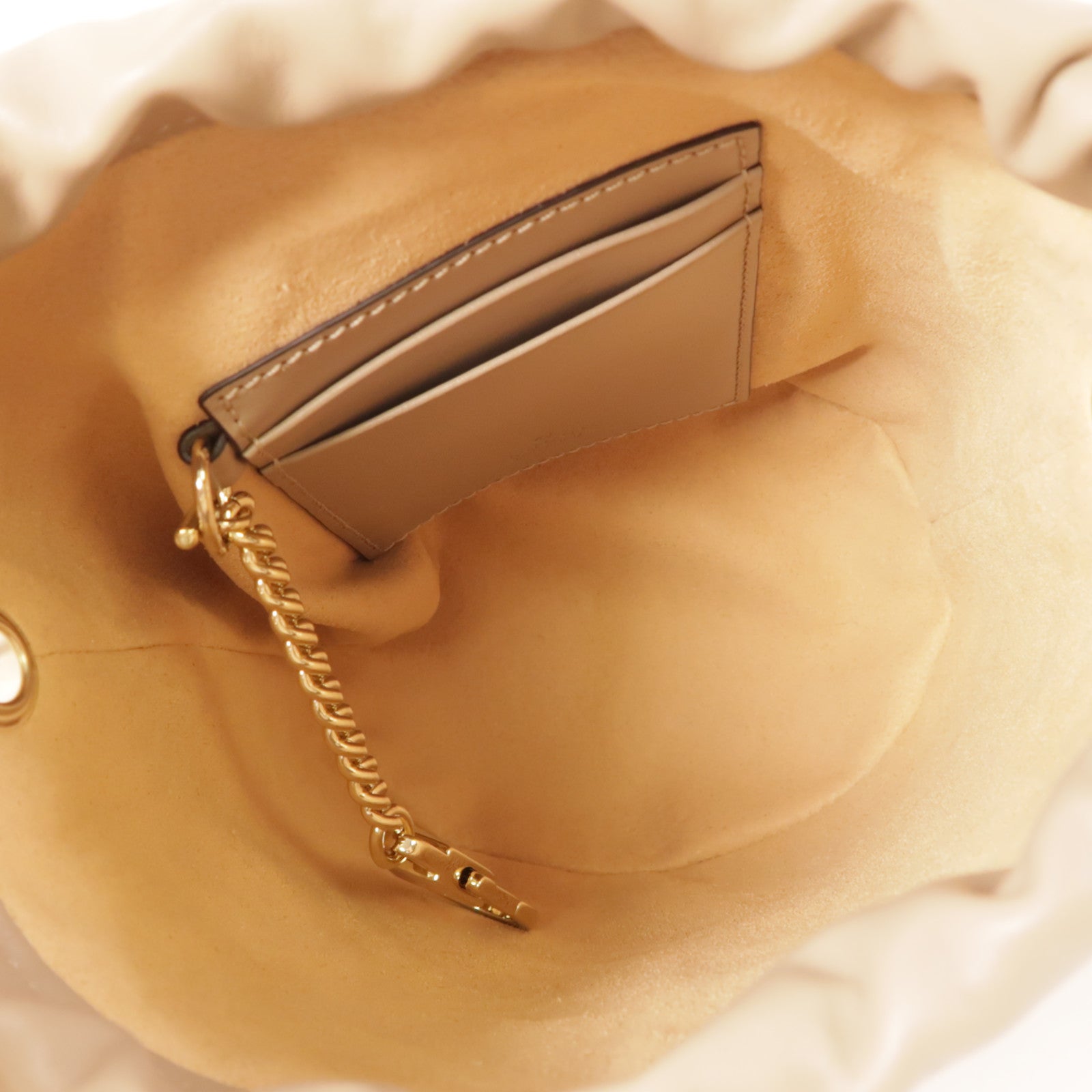 GUCCI 牛皮皮革GG Marmont Bucket金扣鏈帶肩背袋