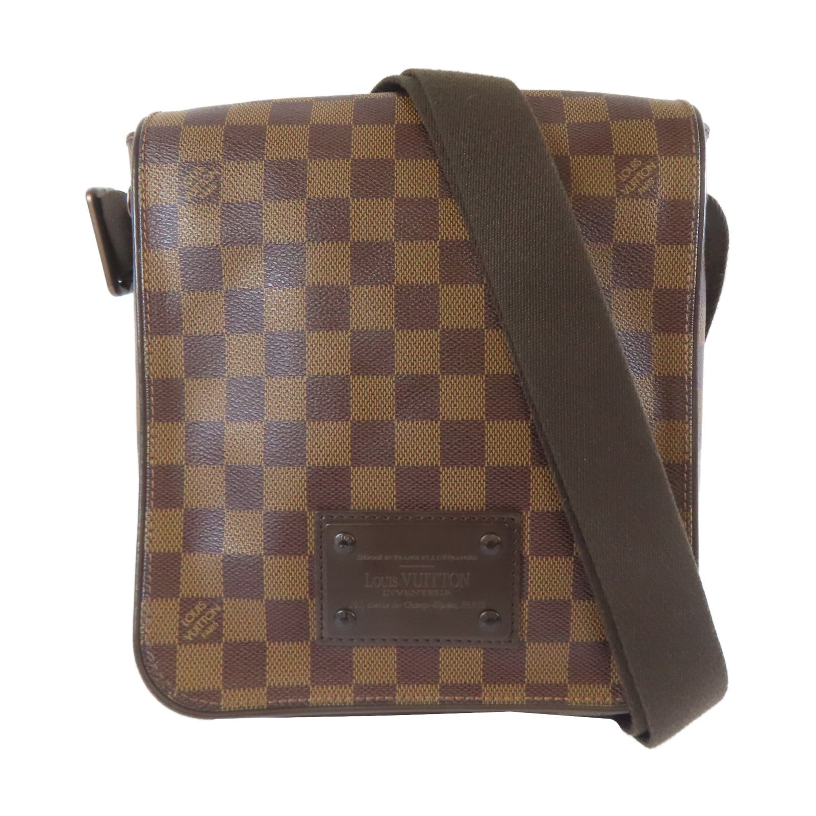 LOUIS VUITTON 【激減優惠】Damier Brooklyn PM肩背袋啡色