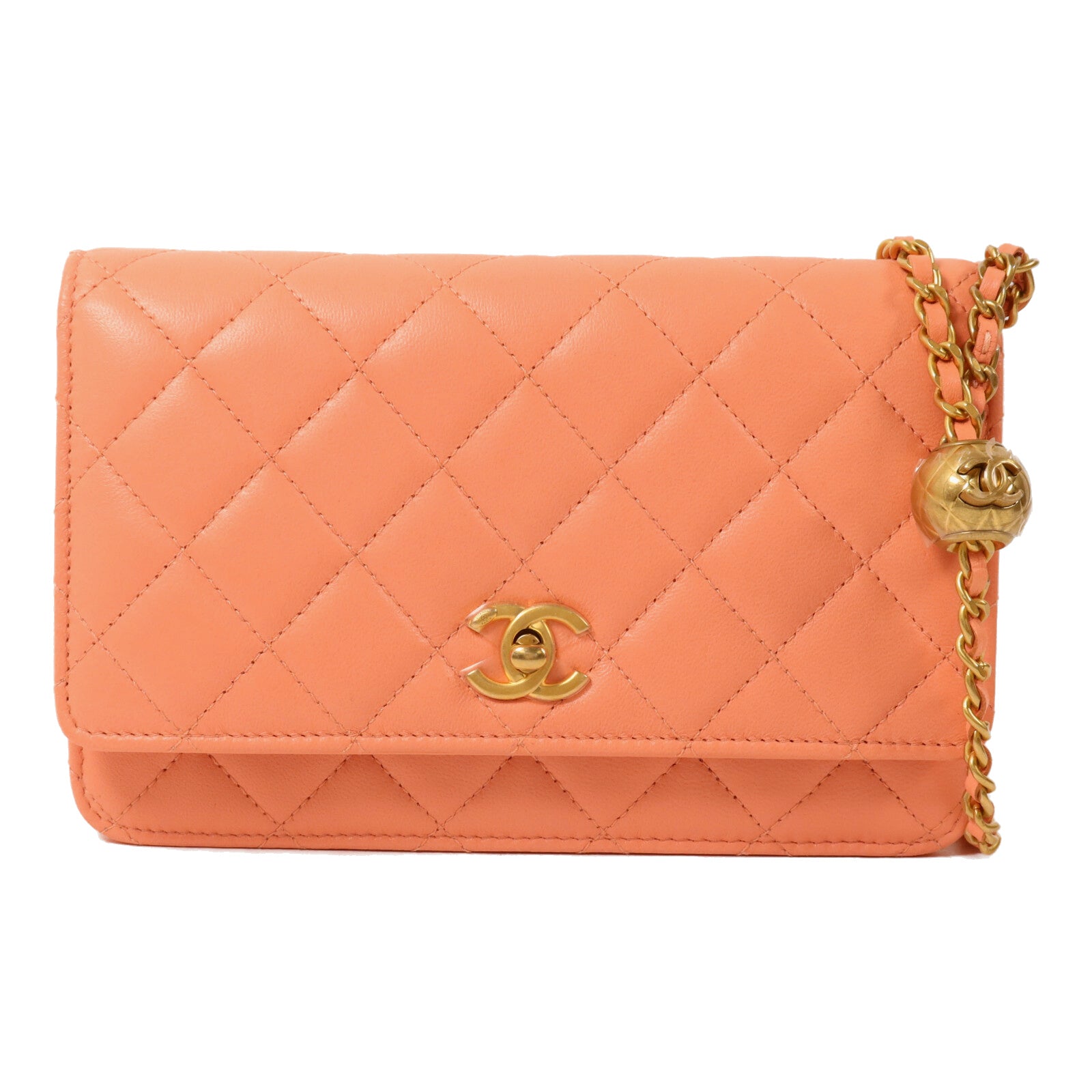CHANEL 【激減優惠】羊皮皮革Wallet On Chain鏈帶肩背袋