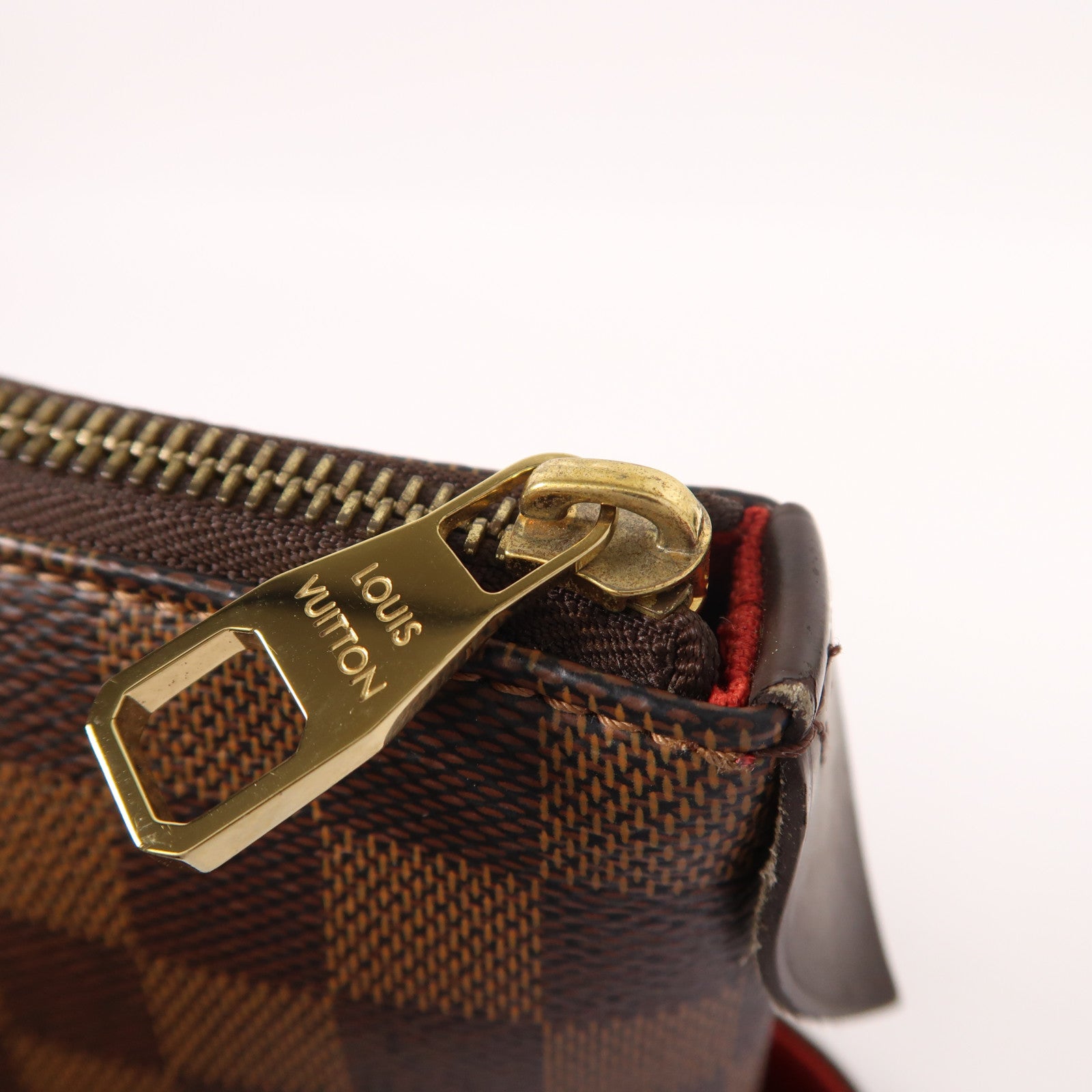 LOUIS VUITTON Damier Ebene Totally MM金扣肩背袋