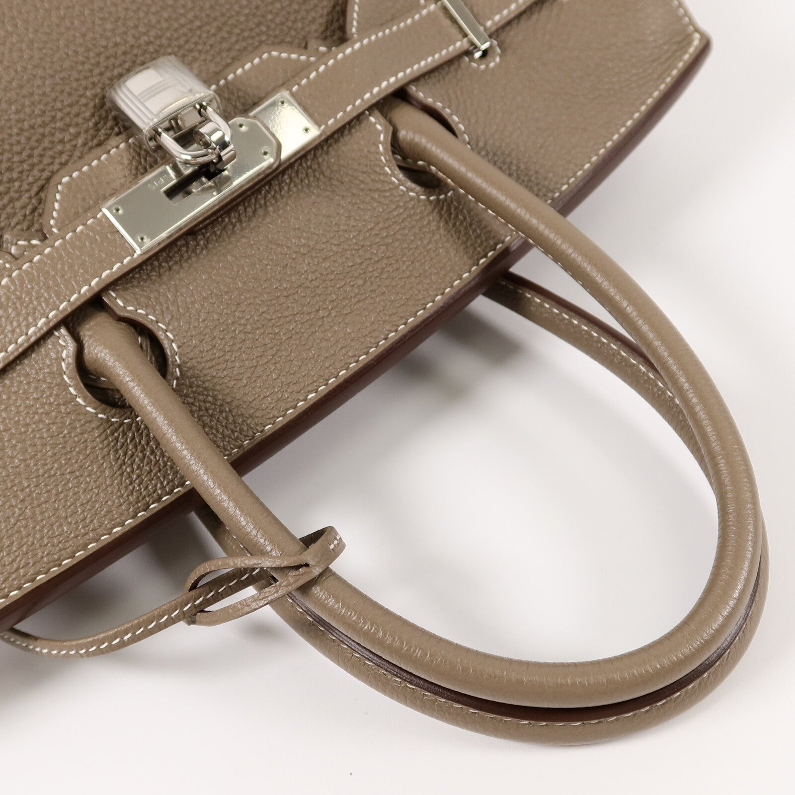 HERMES Togo皮革Birkin 30手挽袋Etoupe
