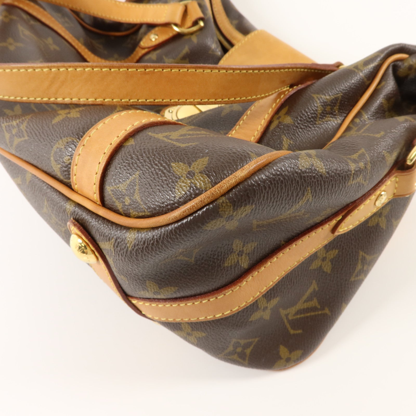 LOUIS VUITTON Monogram Stresa PM肩背袋棕色