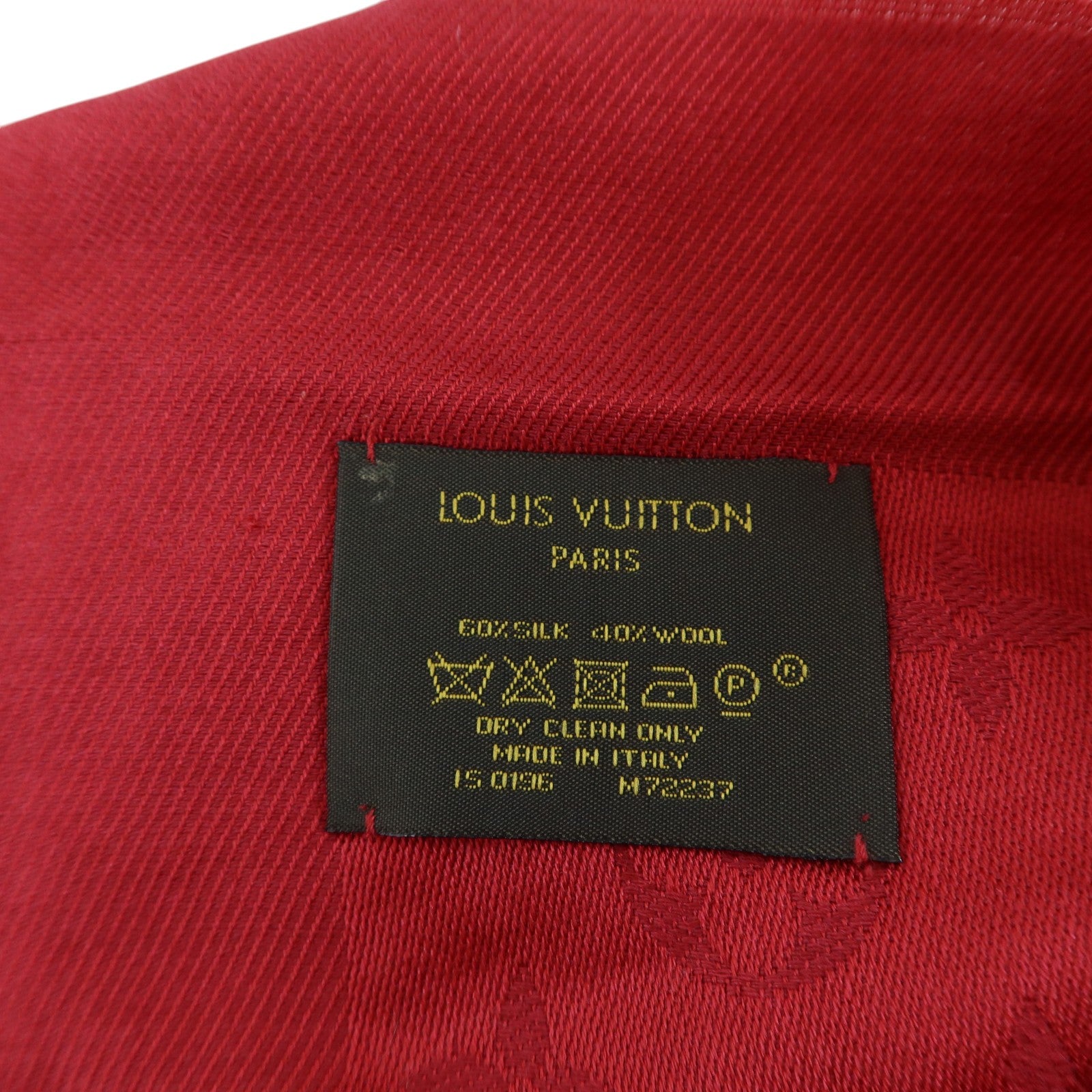 LOUIS VUITTON 羊毛/絲質Monogram Classic Shawl絲巾